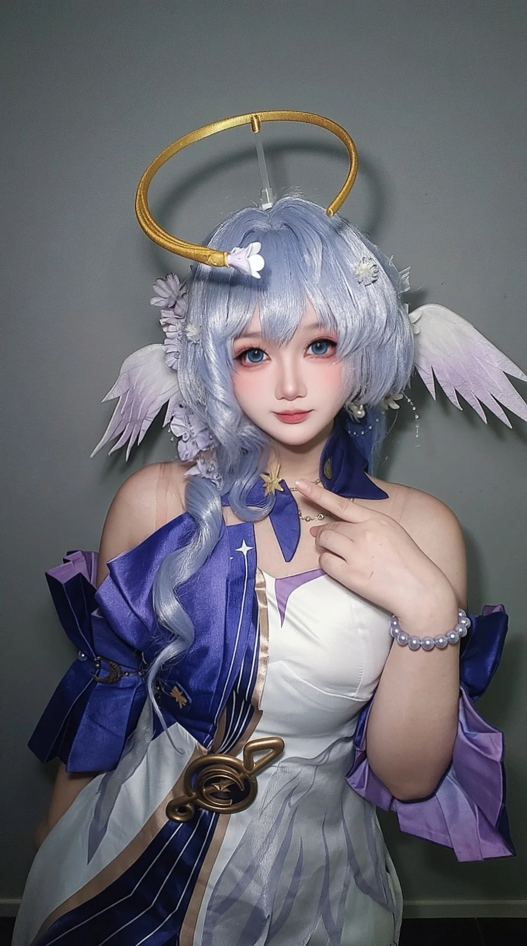 崩坏星穹铁道, 知更鸟cos, cosplay摄影, 天使羽翼, 小鸟元素