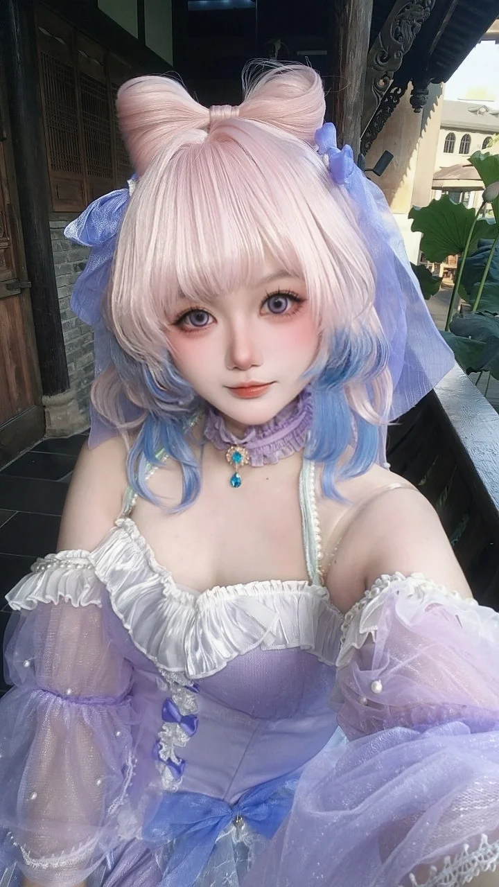 原神, 珊瑚宮心海 コスプレ, 花嫁コスプレ, 蓮の撮影, 二次元ファンタジーメイク