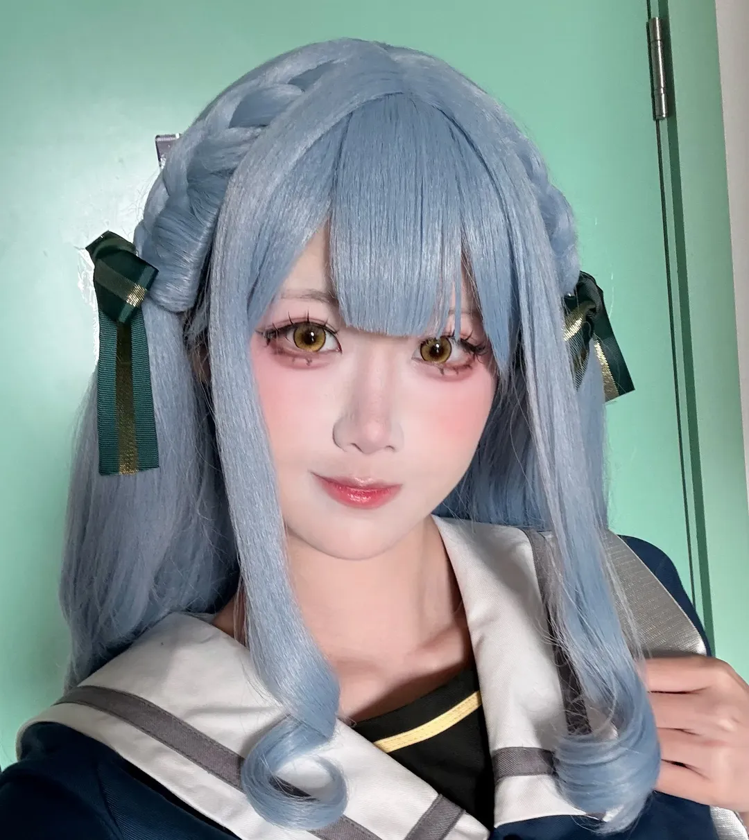 Sakiko Toyokawa cosplay, Wig styling, Cosplay photoshoot, Sailor suit outfit, BanG Dream! Ave Mujica