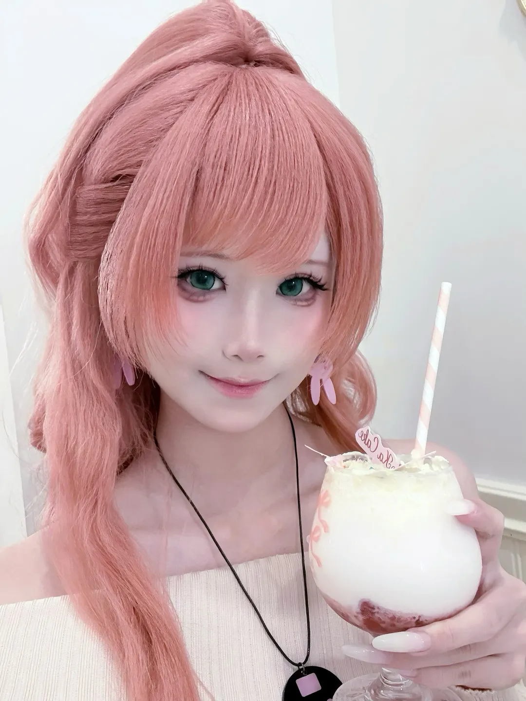 假发造型, 今井莉莎cos, BanG Dream! Roselia, 私服cosplay, 甜系穿搭 - 第1张