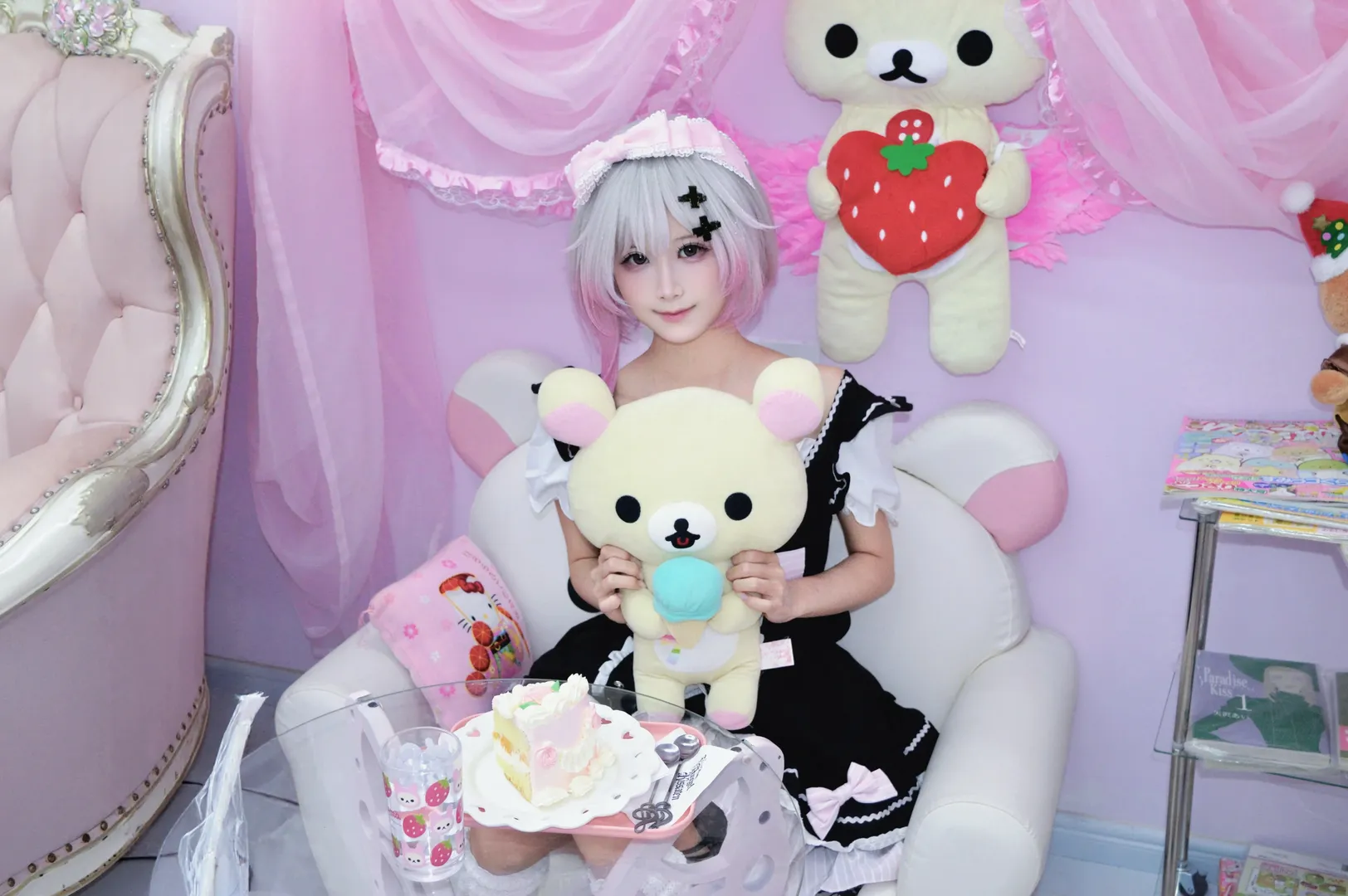 cosplay, 二次元少女, 魔法少女的魔女审判, 樱羽艾玛cos, 女仆洋装 - 第3张