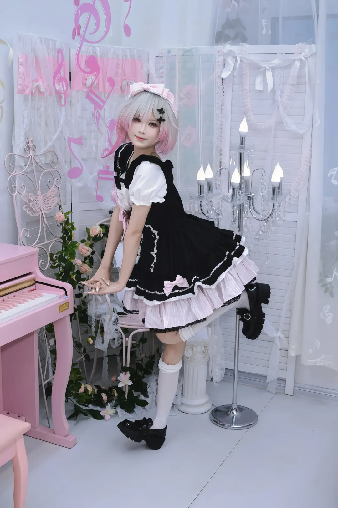 cosplay, 二次元少女, 魔法少女的魔女审判, 樱羽艾玛cos, 女仆洋装 - 第4张