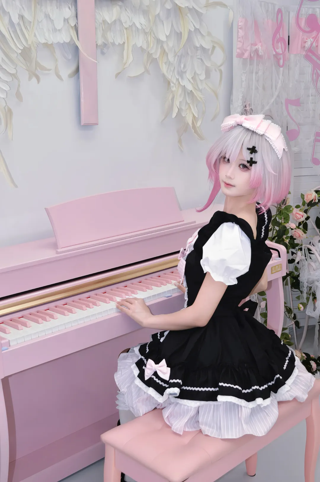cosplay, 二次元少女, 魔法少女的魔女审判, 樱羽艾玛cos, 女仆洋装 - 第5张