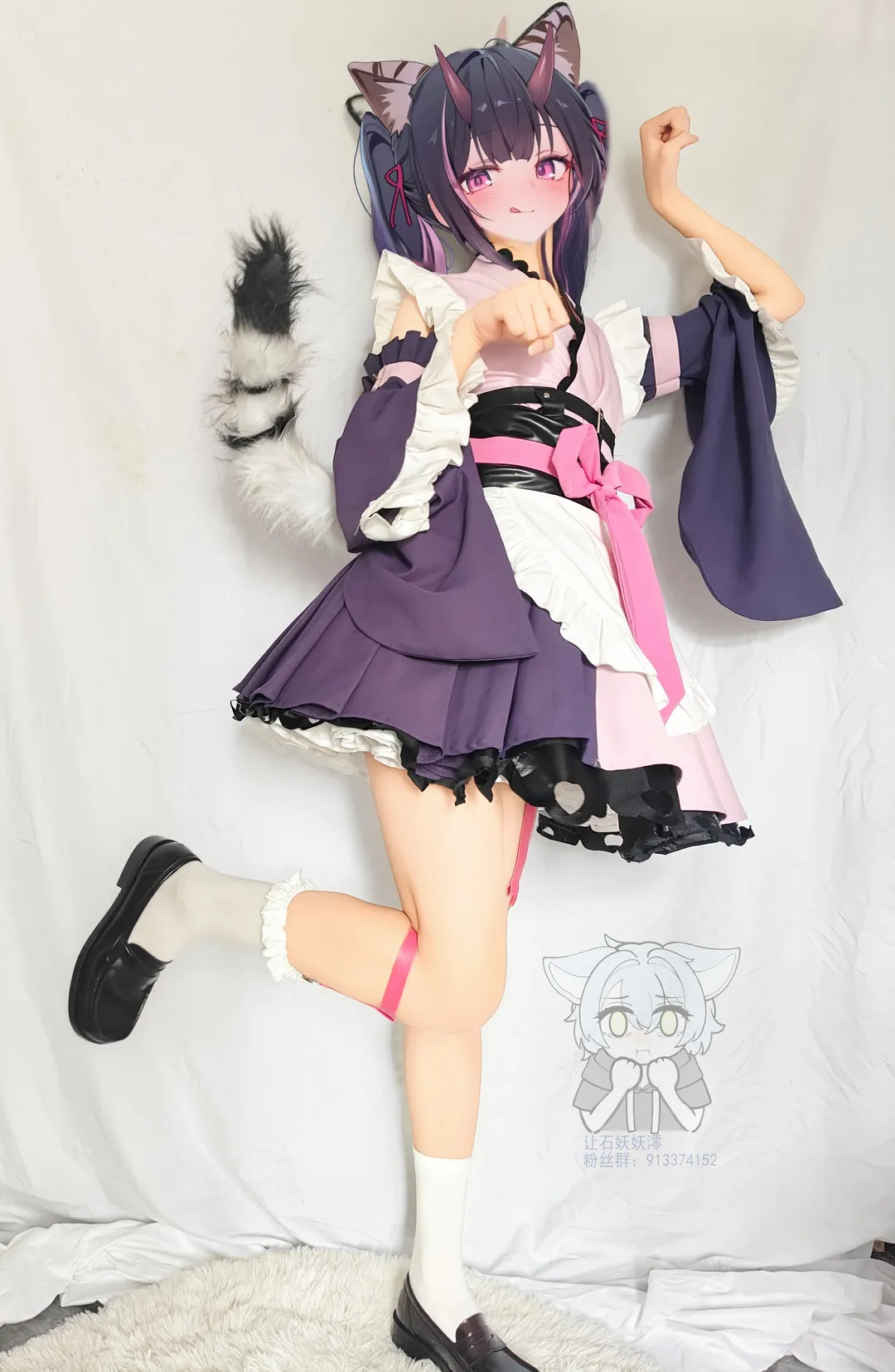 Anime cosplay, Cosmic Princess Kaguya!, Kemonomimi cosplay, Komazawa Noi cosplay, Anime outfit - Image 1