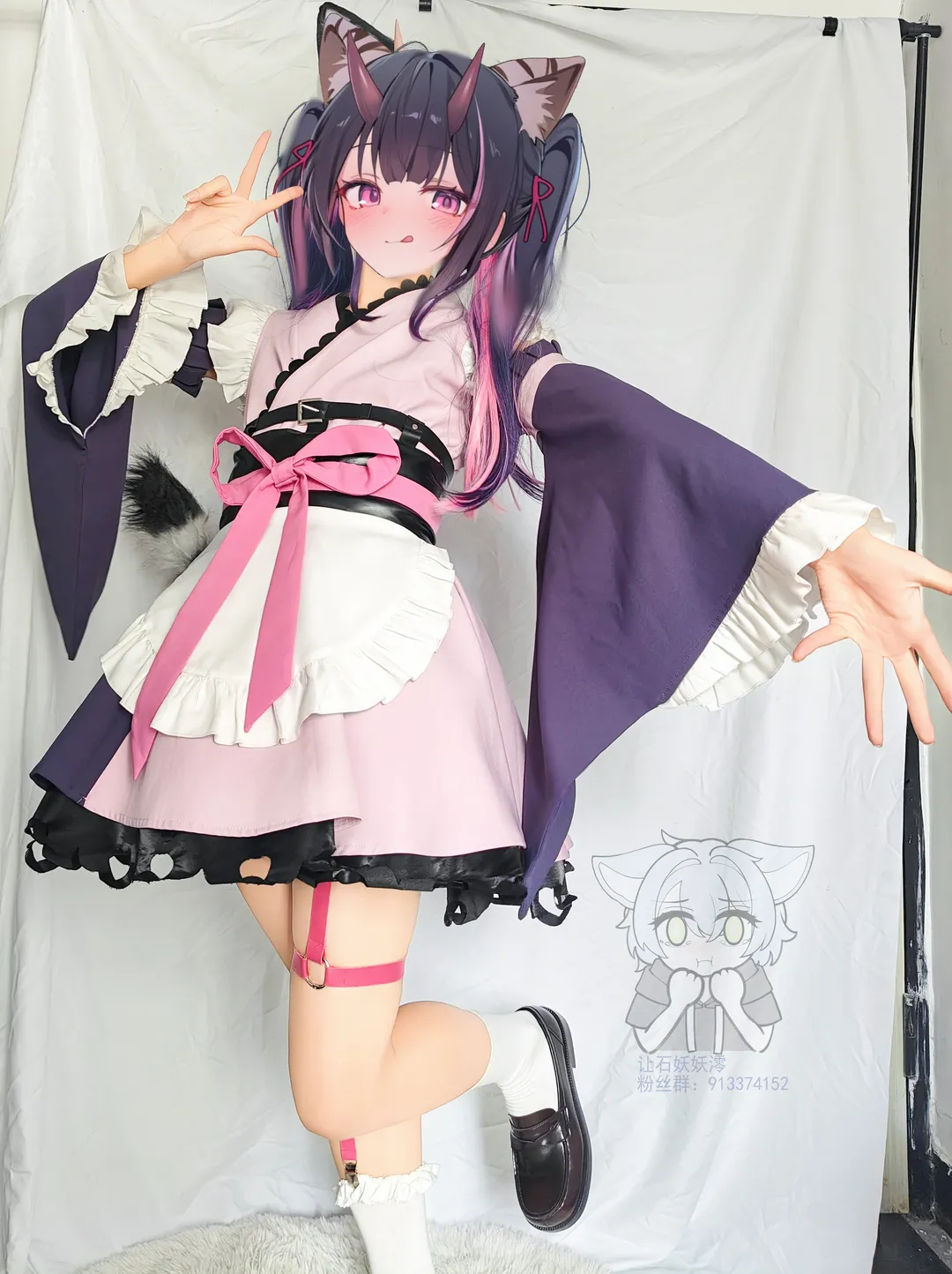 Anime cosplay, Cosmic Princess Kaguya!, Kemonomimi cosplay, Komazawa Noi cosplay, Anime outfit - Image 3