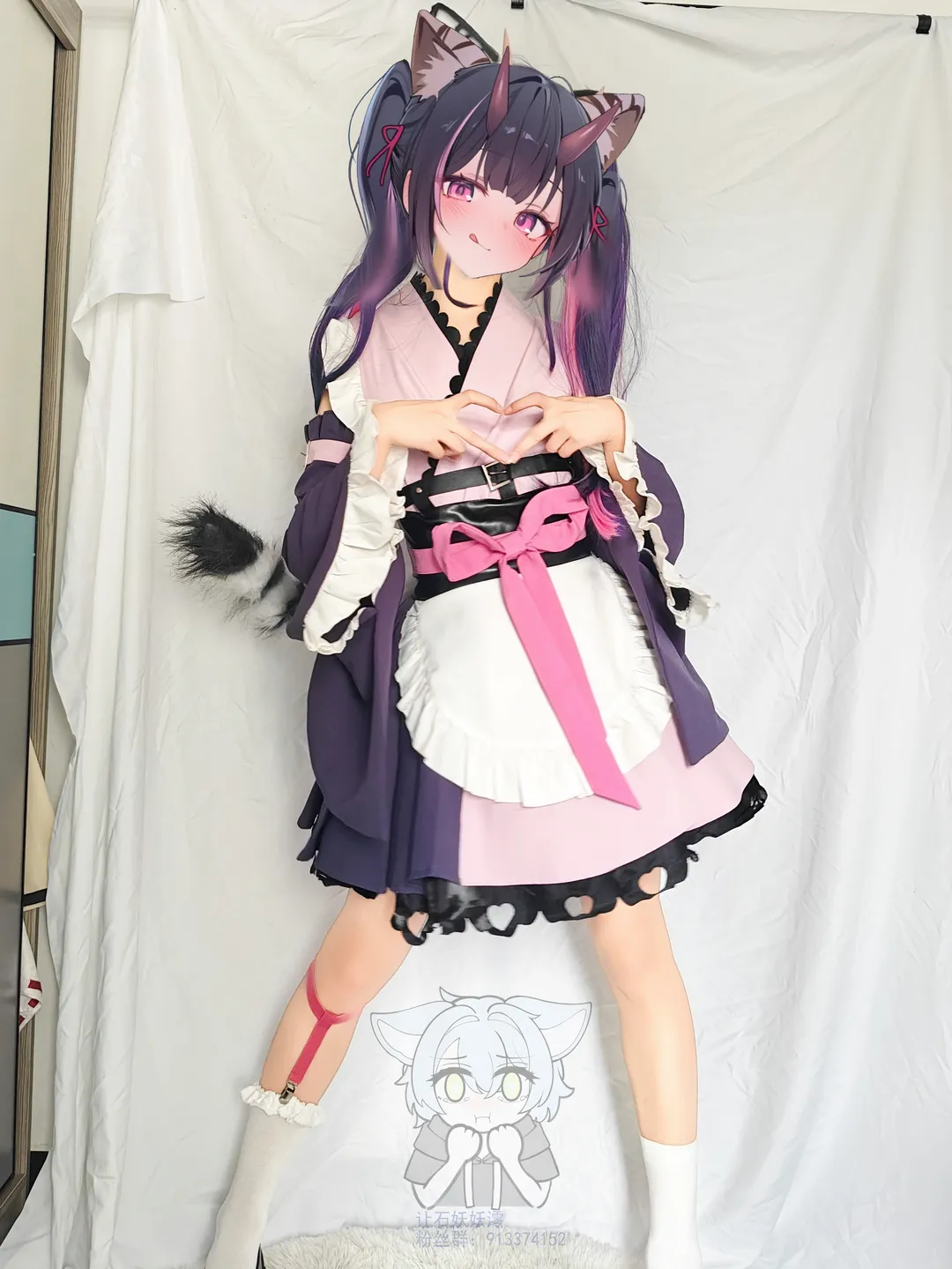 二次元cosplay, 超时空辉夜姬, 兽耳娘cos, 驹沢乃依cos, 动漫穿搭