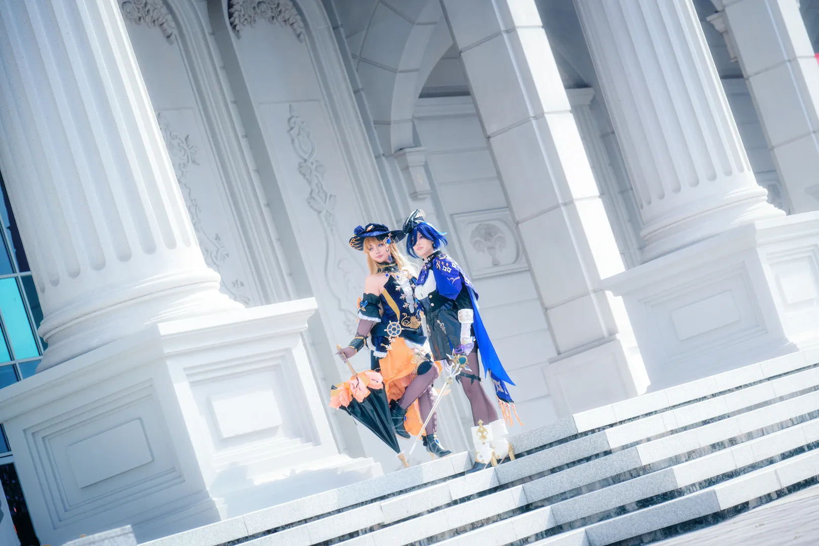 原神, cosplay摄影, 娜维娅cos, 枫丹cos, 克洛琳德cos