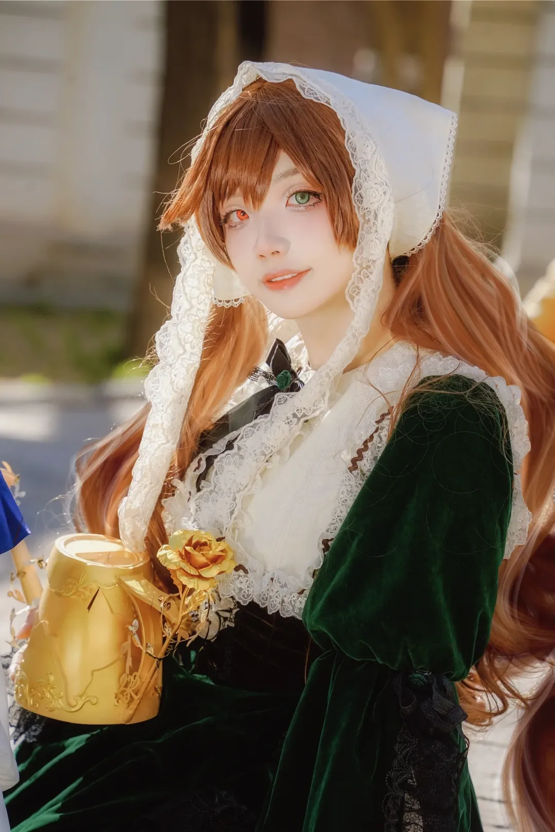 cosplay正片, 蔷薇少女, 洛丽塔穿搭, 翠星石cos, 北京外景