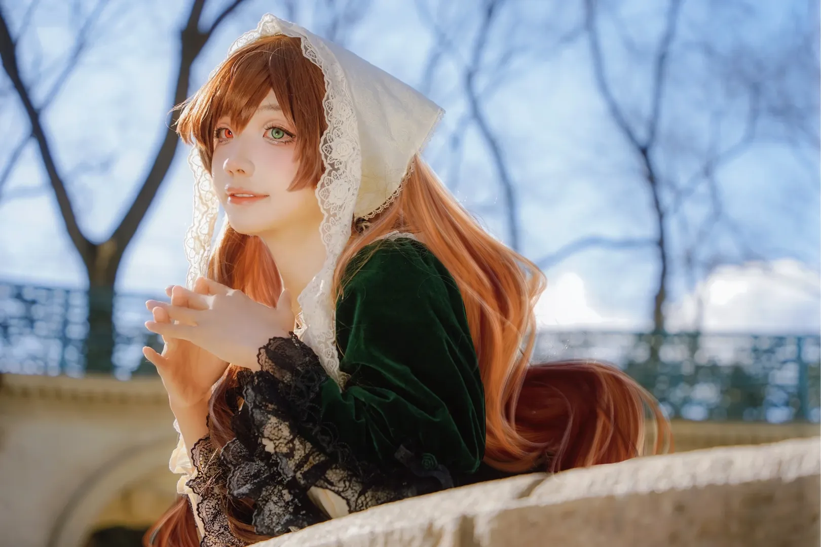 コスプレ撮影, ローゼンメイデン, ロリータファッション, 翠星石 コスプレ, 北京ロケ - 3枚目