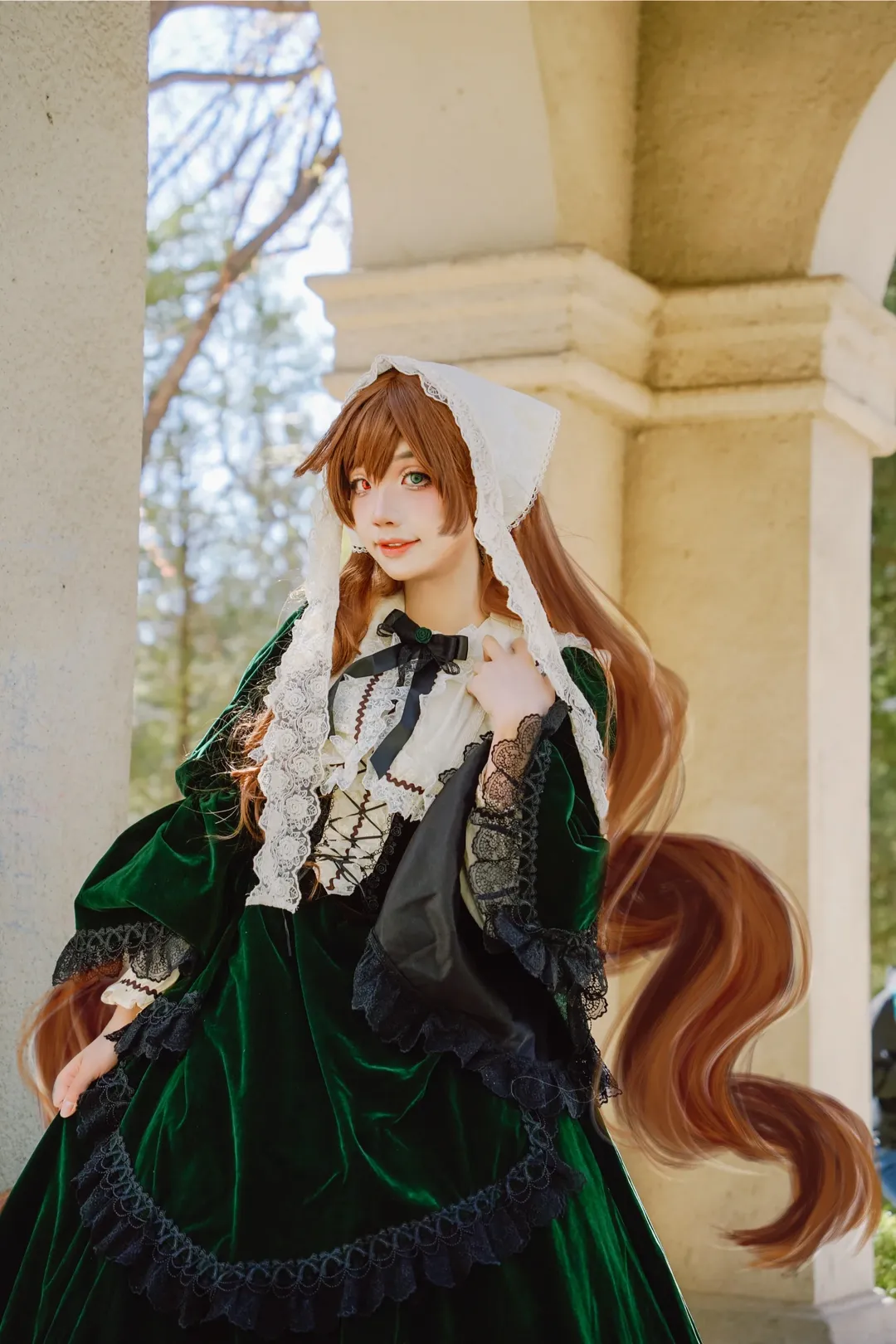 コスプレ撮影, ローゼンメイデン, ロリータファッション, 翠星石 コスプレ, 北京ロケ - 6枚目
