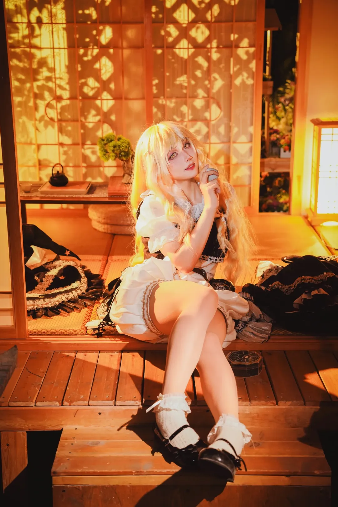 二次元少女, 东方project, 雾雨魔理沙cos, 和风摄影, cosplay正片 - 第1张