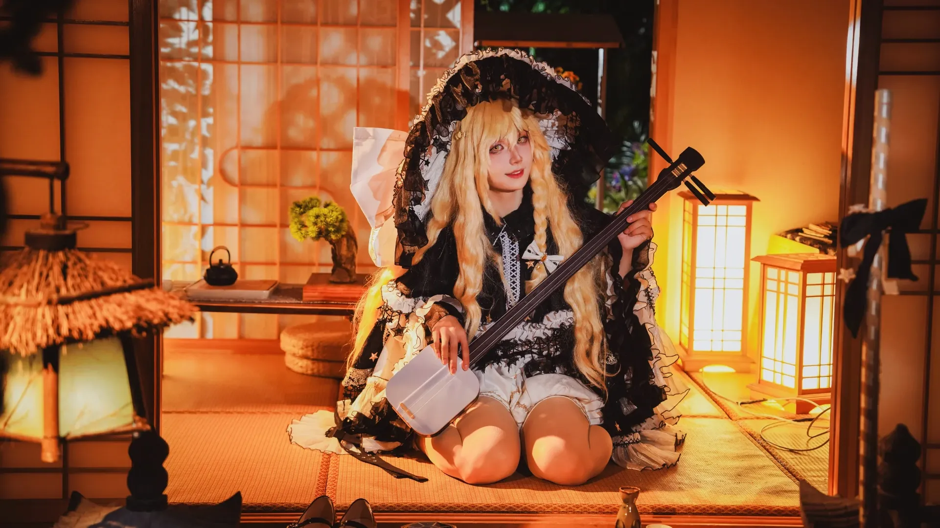 二次元少女, 东方project, 雾雨魔理沙cos, 和风摄影, cosplay正片 - 第6张