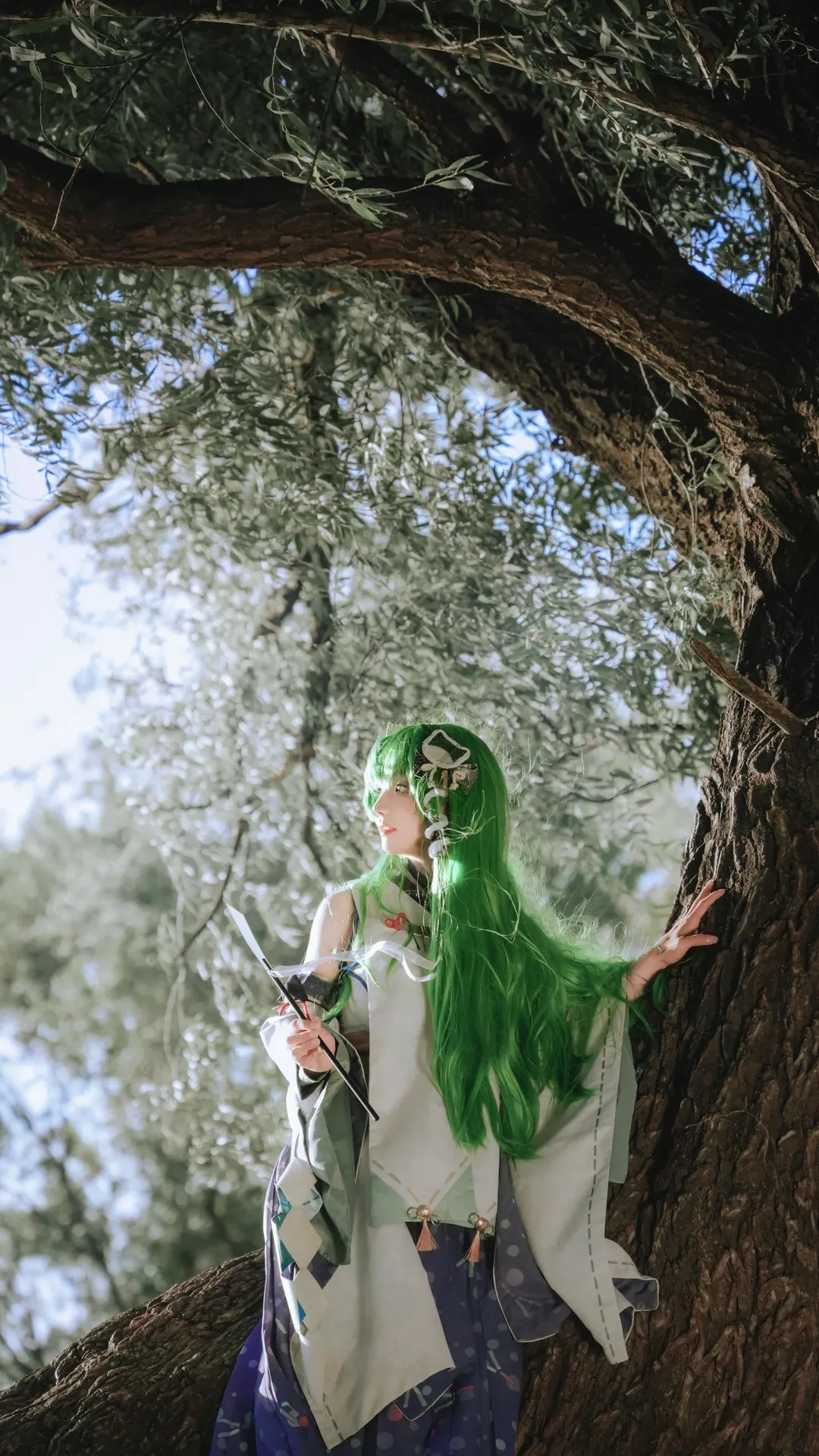 東方Project, 二次元コスプレ, 東風谷早苗 コスプレ, 自然光写真, 北京ロケコスプレ