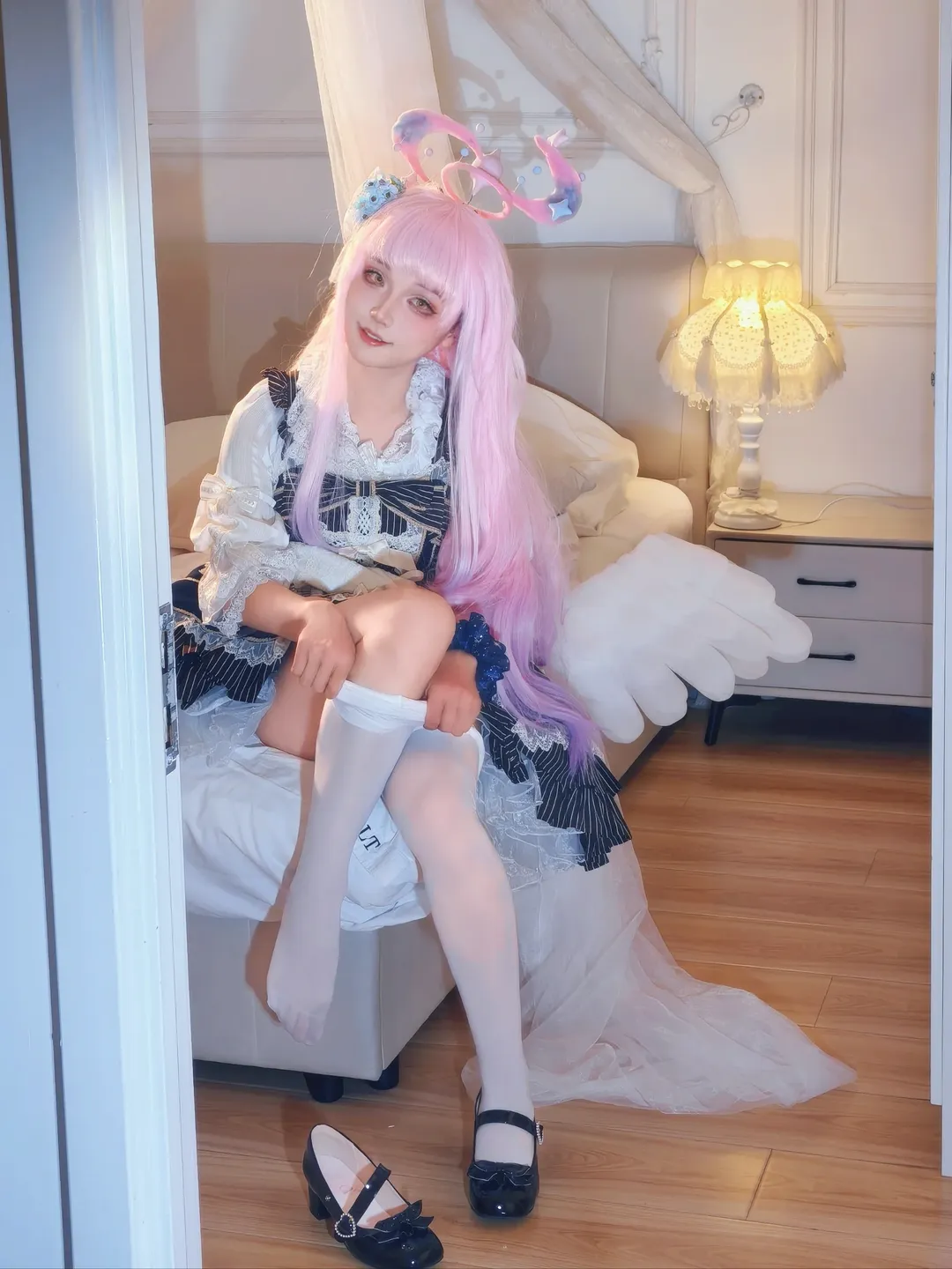 蔚蓝档案, 少女写真, 二次元cosplay, 圣园未花cos, 漫展摄影 - 第1张