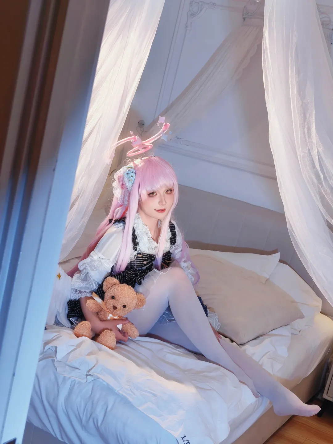 蔚蓝档案, 少女写真, 二次元cosplay, 圣园未花cos, 漫展摄影 - 第2张