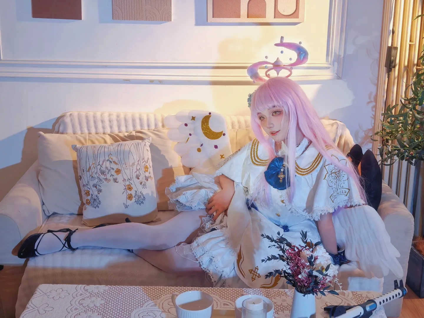 蔚蓝档案, 少女写真, 二次元cosplay, 圣园未花cos, 漫展摄影 - 第3张