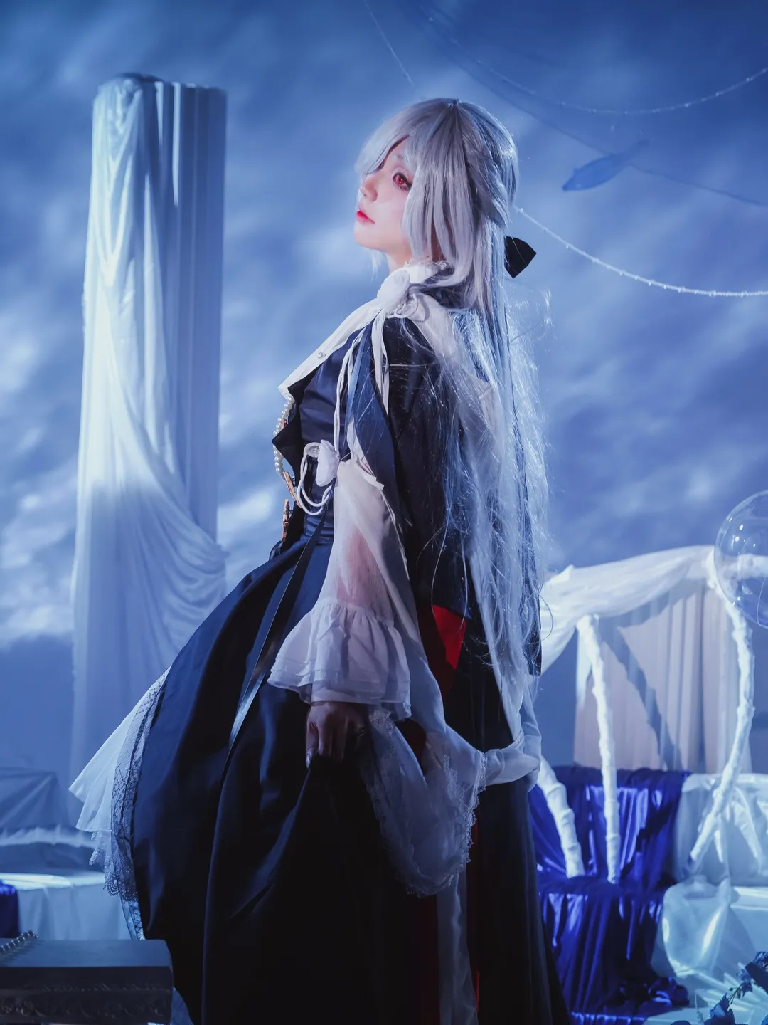 明日方舟, cosplay正片, 深海猎人, 歌蕾蒂娅cos, 哥特风人像摄影 - 第2张