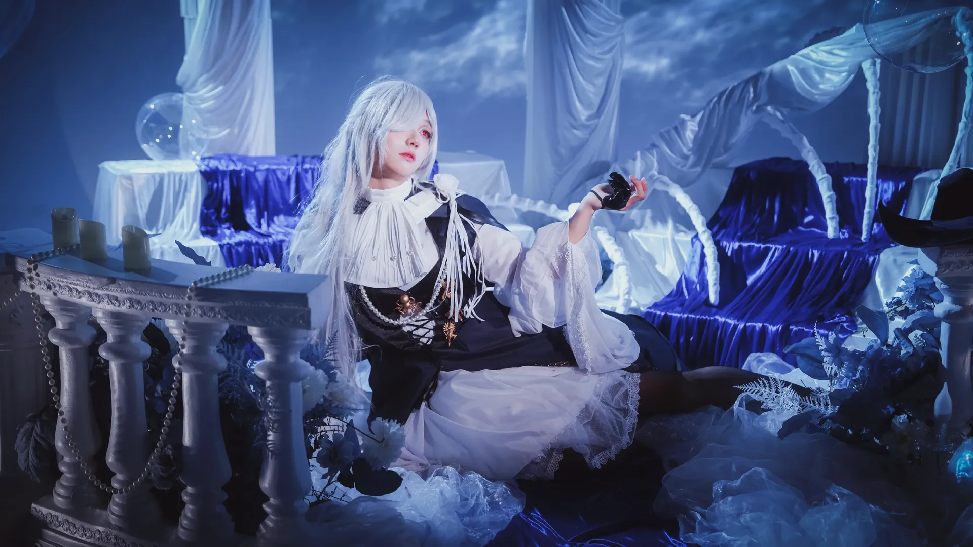 明日方舟, cosplay正片, 深海猎人, 歌蕾蒂娅cos, 哥特风人像摄影 - 第3张