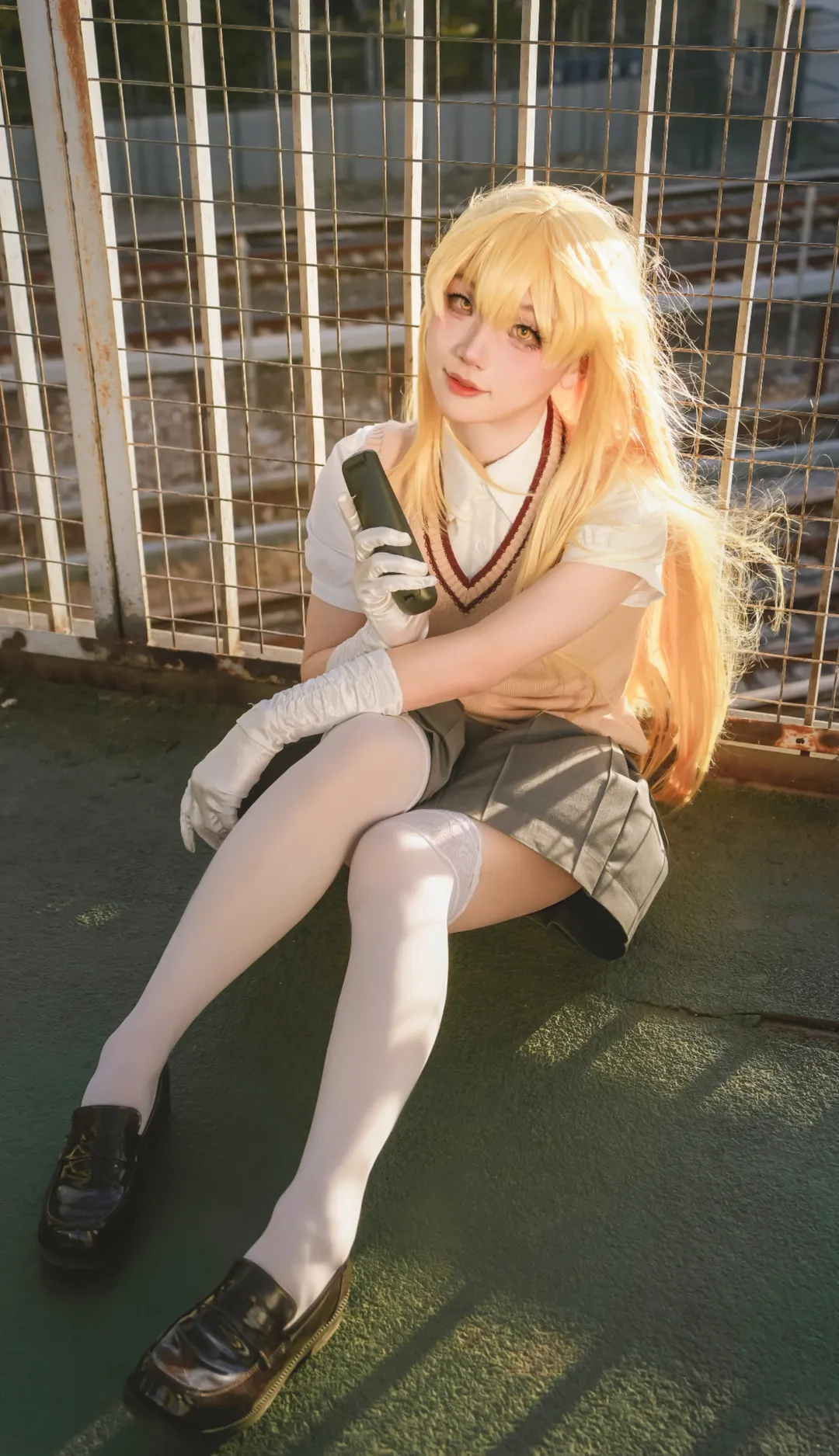 少女写真, JK制服, 食蜂操祈cos, cosplay正片, 某科学的超电磁炮 - 第2张