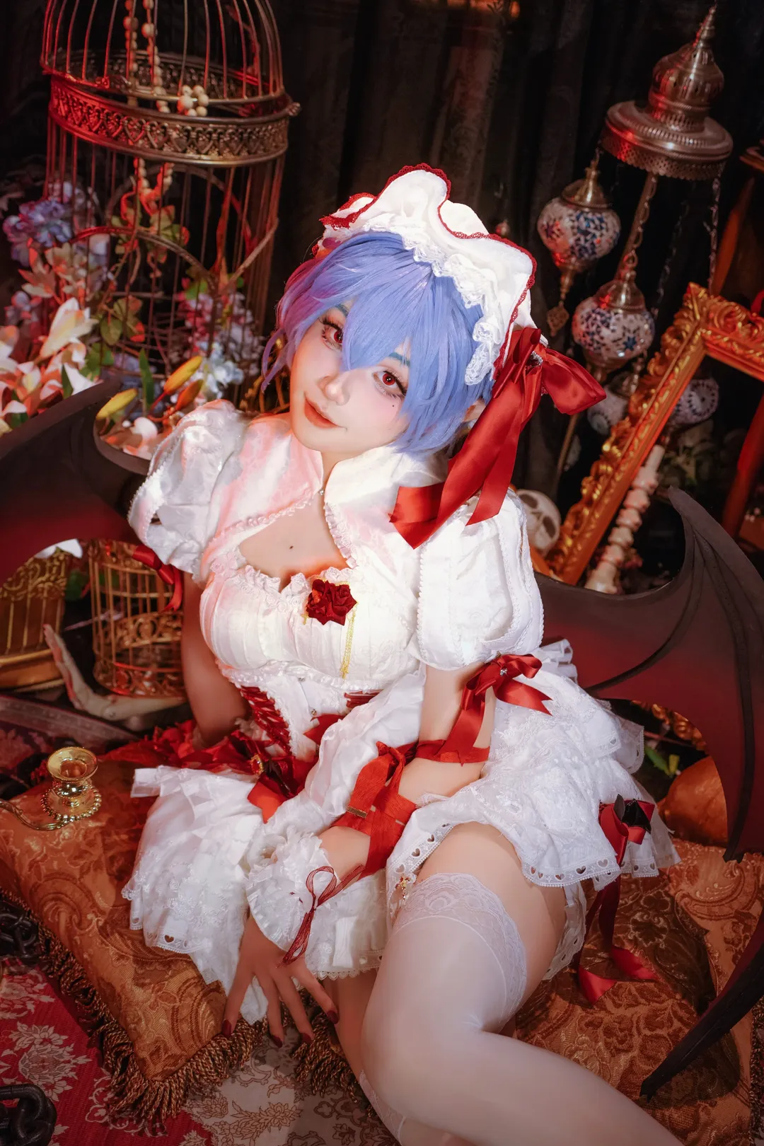 东方project, 少女写真, 蕾米莉亚cos, 二次元cosplay, 哥特洛丽塔 - 第1张