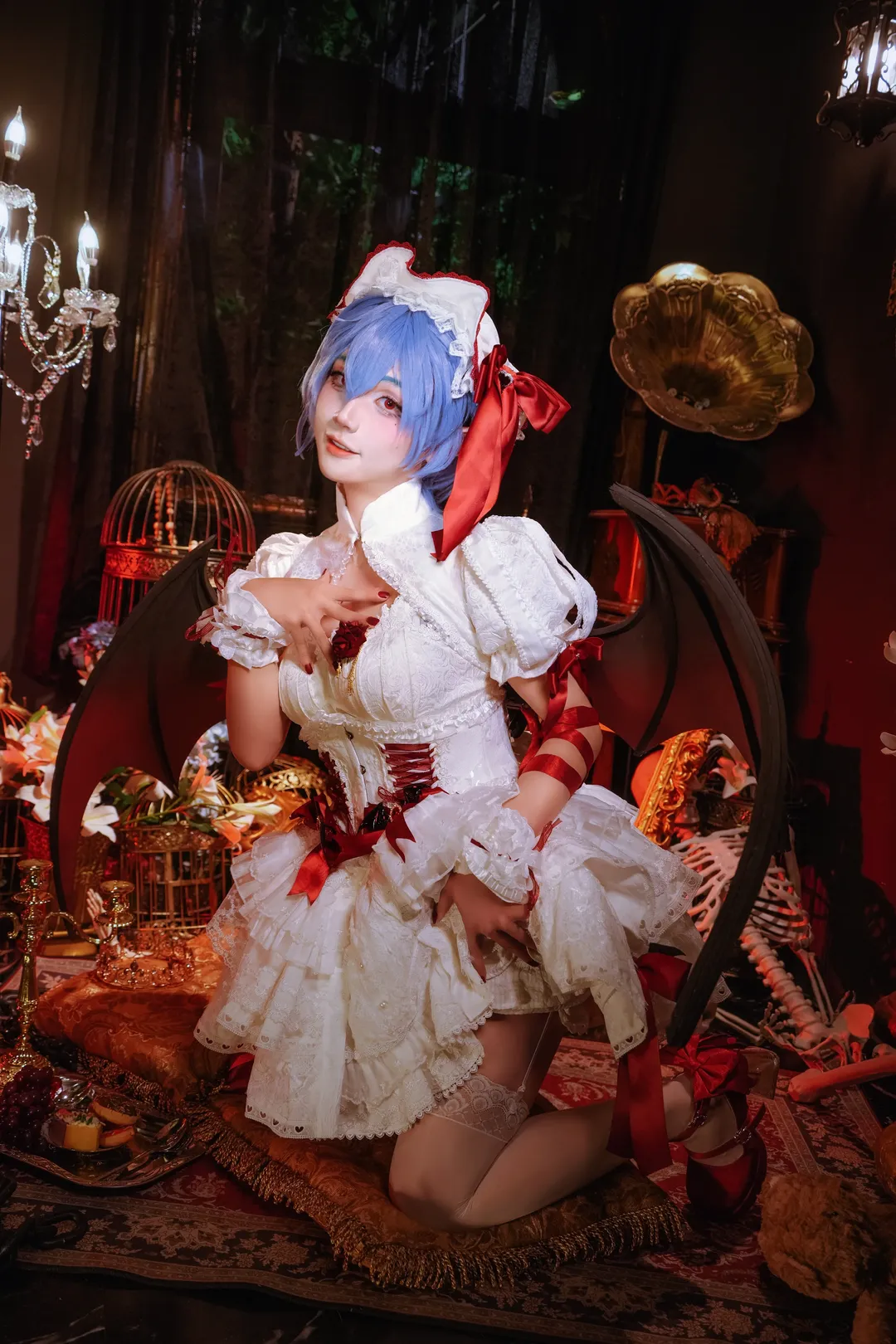 东方project, 少女写真, 蕾米莉亚cos, 二次元cosplay, 哥特洛丽塔 - 第5张