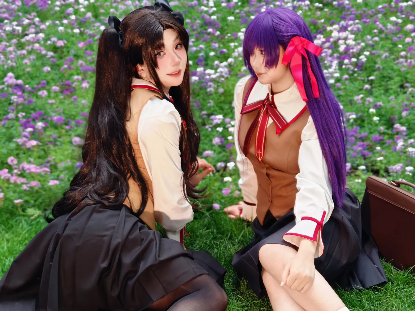 二次元少女, Fate, 远坂凛cos, cosplay日常, 双马尾黑丝 - 第5张