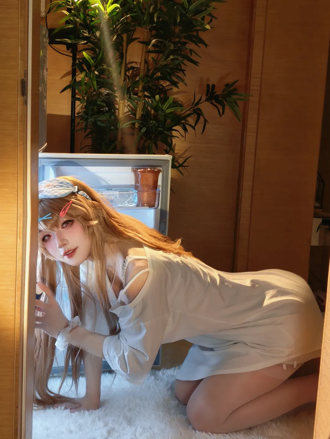 二次元少女, 碧蓝航线, cosplay摄影, 安克雷奇cos, 家居服写真 - 第2张
