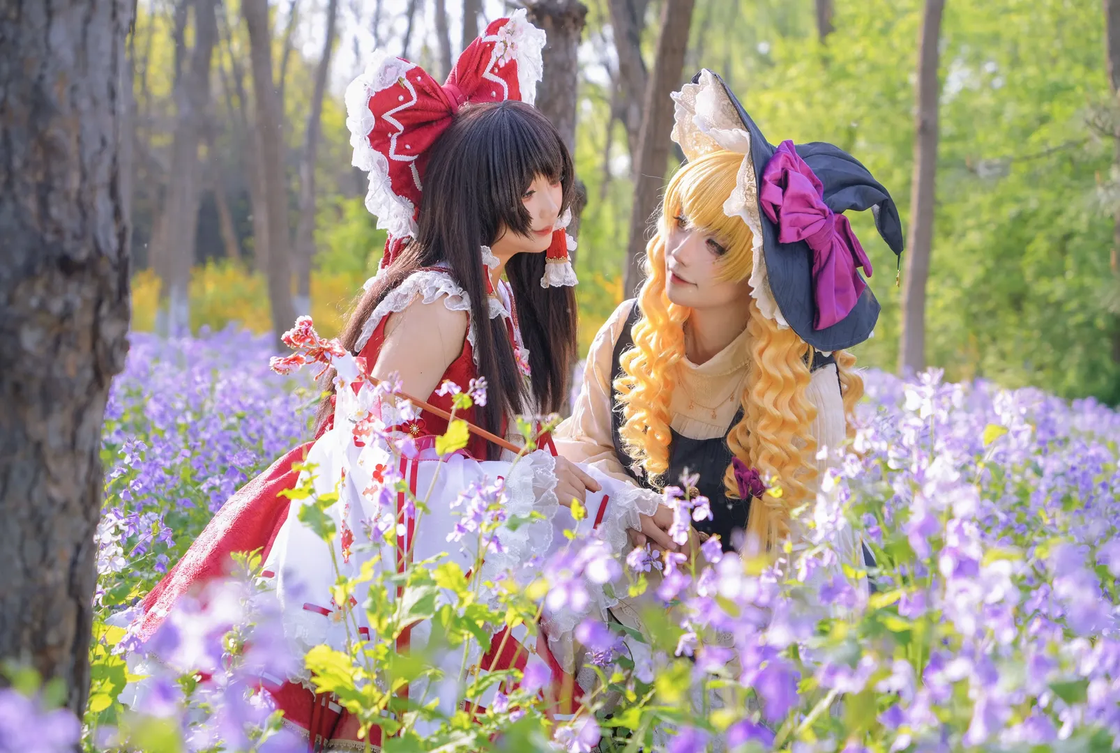 东方Project, 雾雨魔理沙cos, 角色扮演摄影, 双人外景, 二次元cos分享 - 第2张
