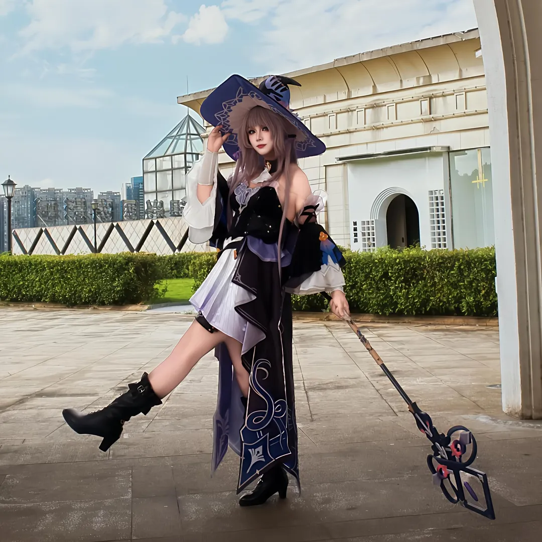 崩坏星穹铁道, 户外摄影, 二次元cosplay, 大黑塔cos, 魔法师装扮 - 第2张