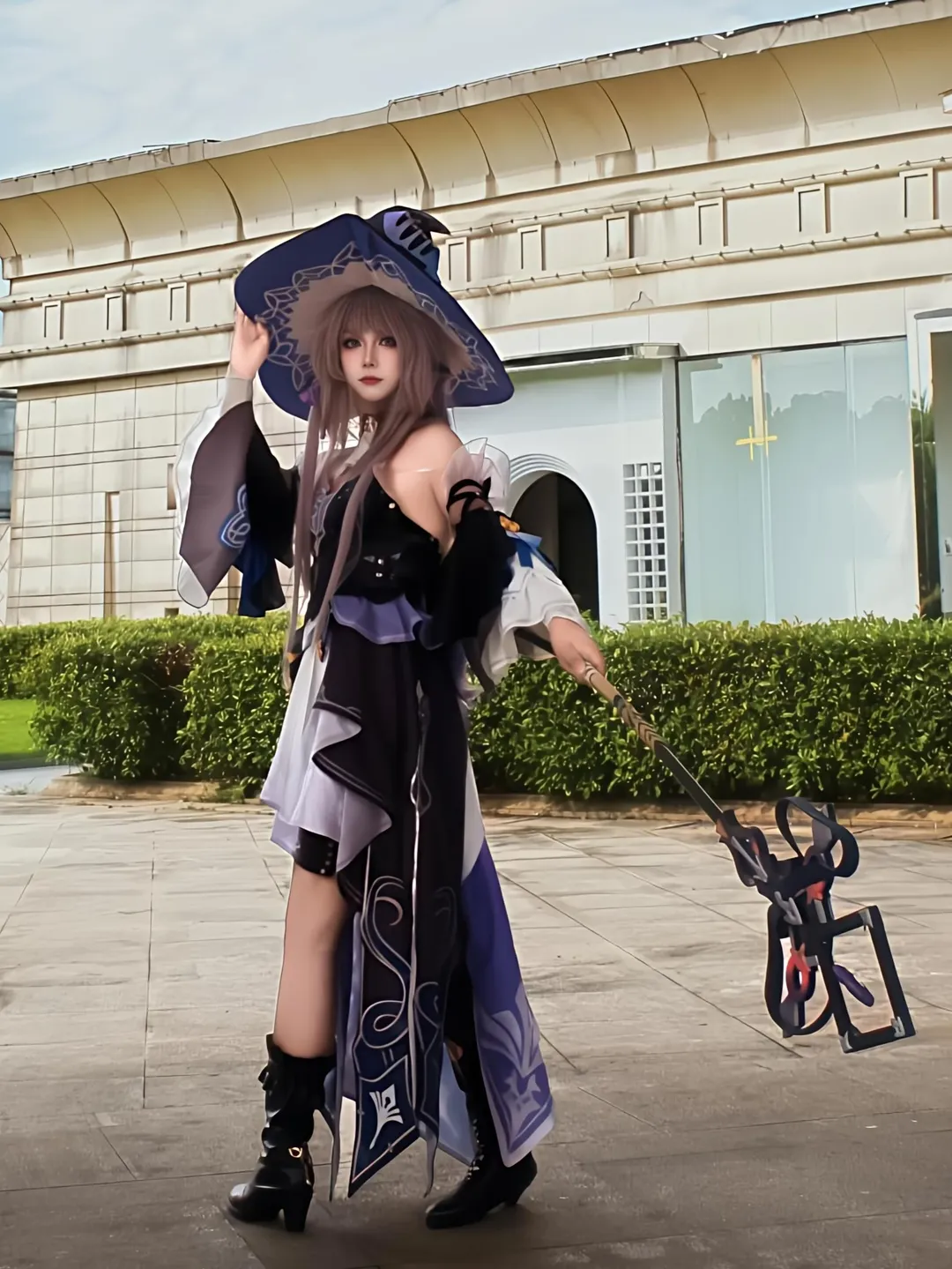 崩坏星穹铁道, 户外摄影, 二次元cosplay, 大黑塔cos, 魔法师装扮 - 第3张