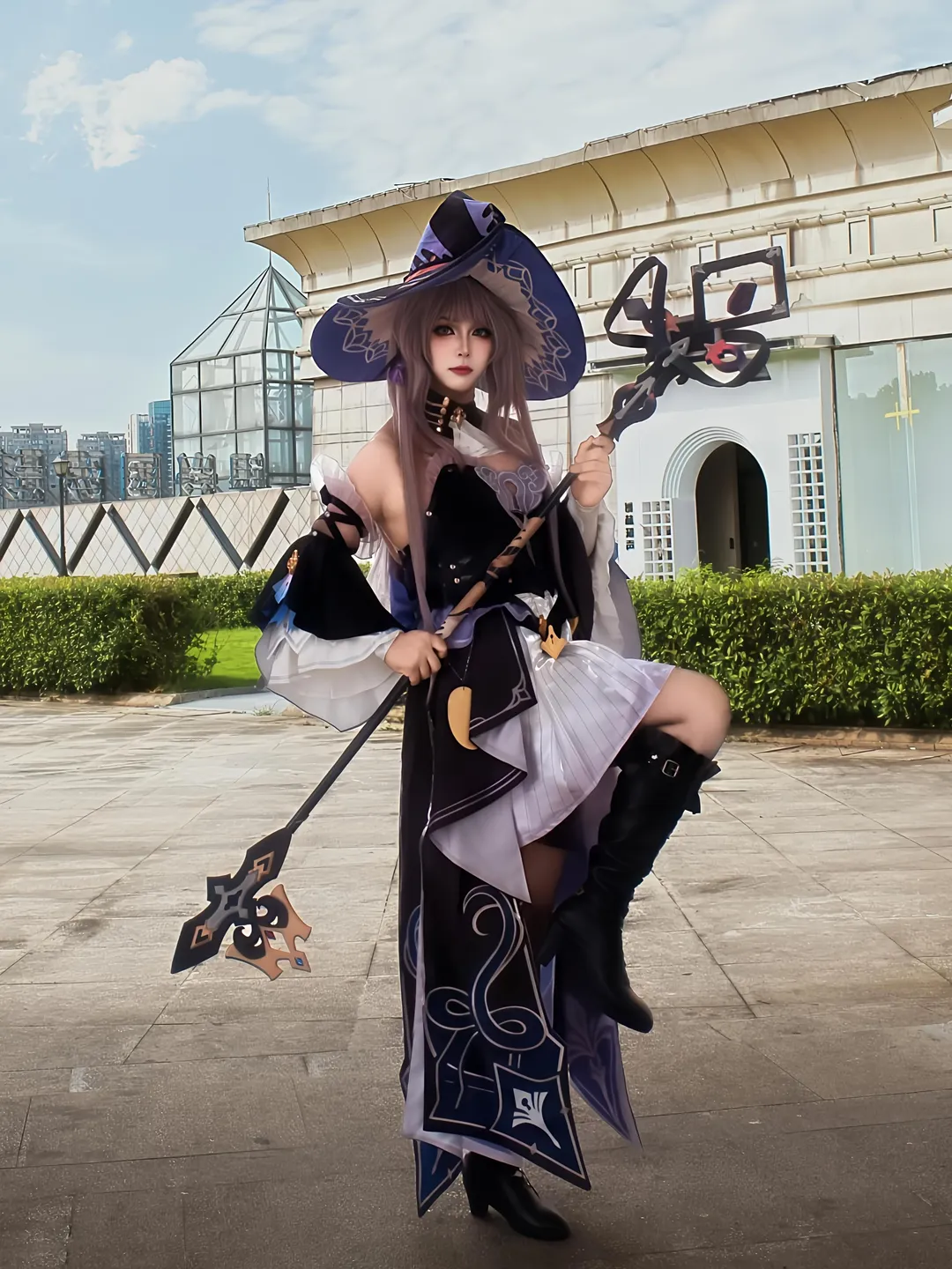 崩坏星穹铁道, 户外摄影, 二次元cosplay, 大黑塔cos, 魔法师装扮 - 第5张