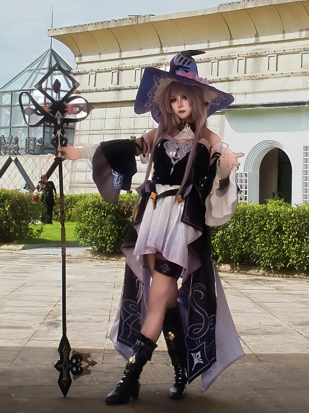 崩坏星穹铁道, 户外摄影, 二次元cosplay, 大黑塔cos, 魔法师装扮 - 第6张