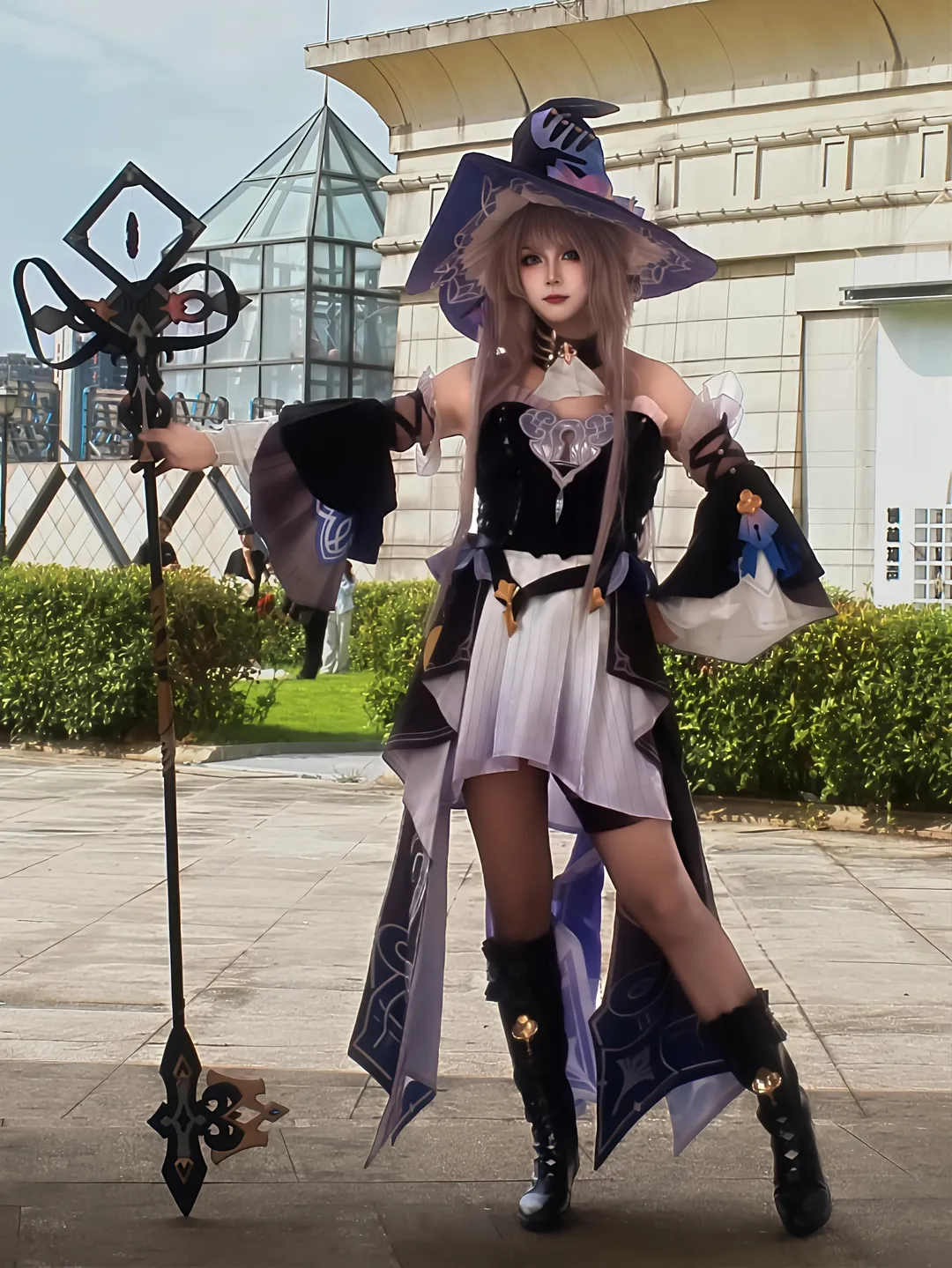 崩坏星穹铁道, 户外摄影, 二次元cosplay, 大黑塔cos, 魔法师装扮 - 第7张