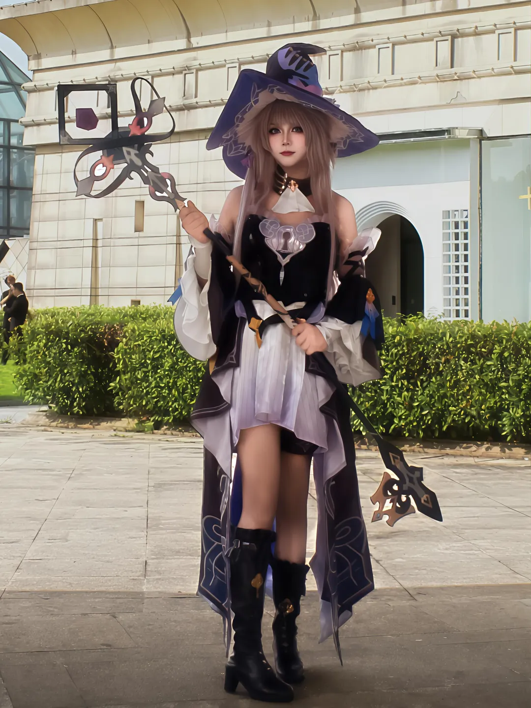 崩坏星穹铁道, 户外摄影, 二次元cosplay, 大黑塔cos, 魔法师装扮 - 第8张