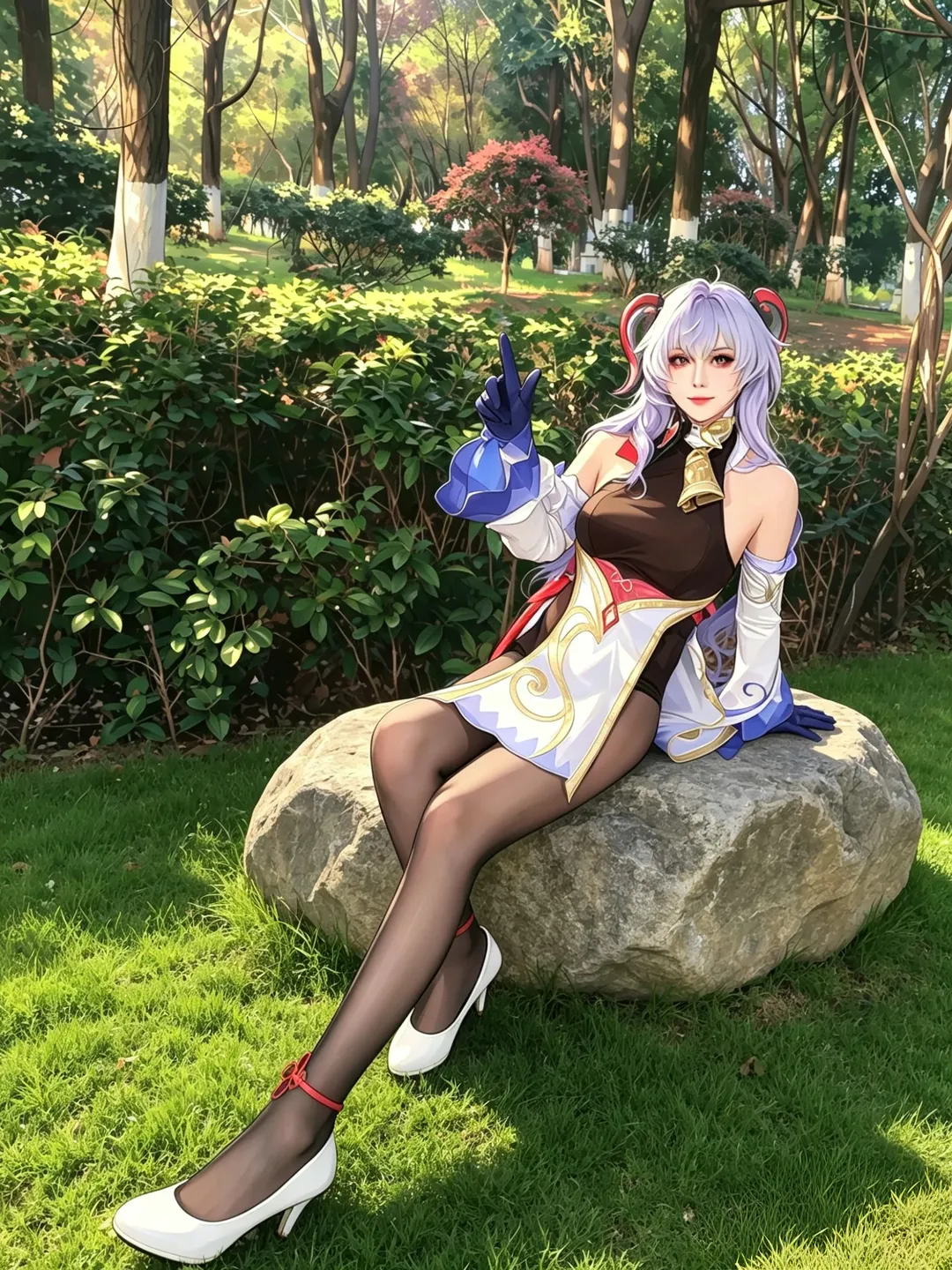 2D, Genshin Impact, Ganyu Cosplay, Liyue character, Cosplay sharing - Image 13