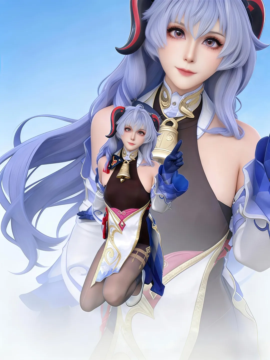 2D, Genshin Impact, Ganyu Cosplay, Liyue character, Cosplay sharing - Image 2