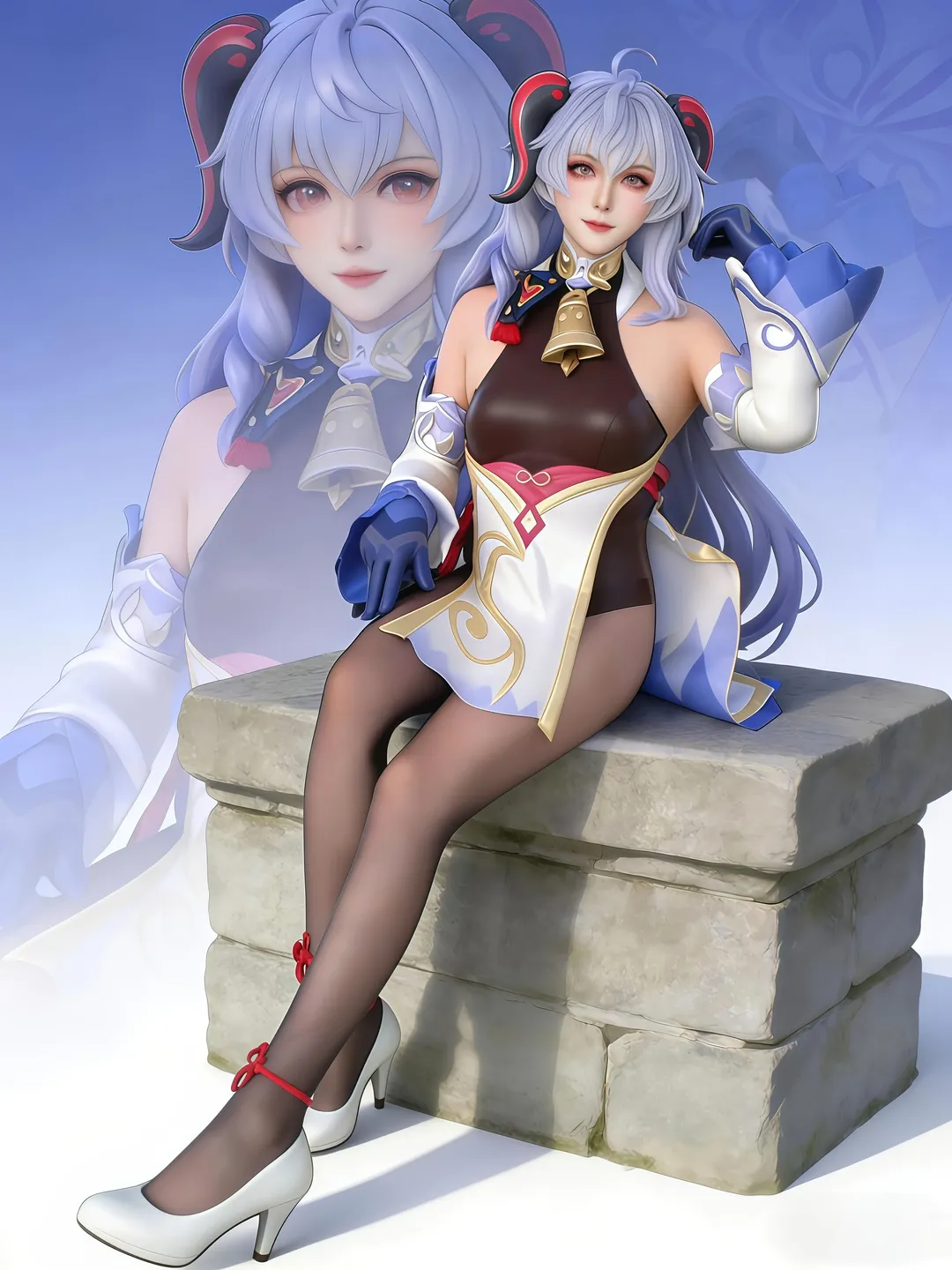 2D, Genshin Impact, Ganyu Cosplay, Liyue character, Cosplay sharing - Image 3