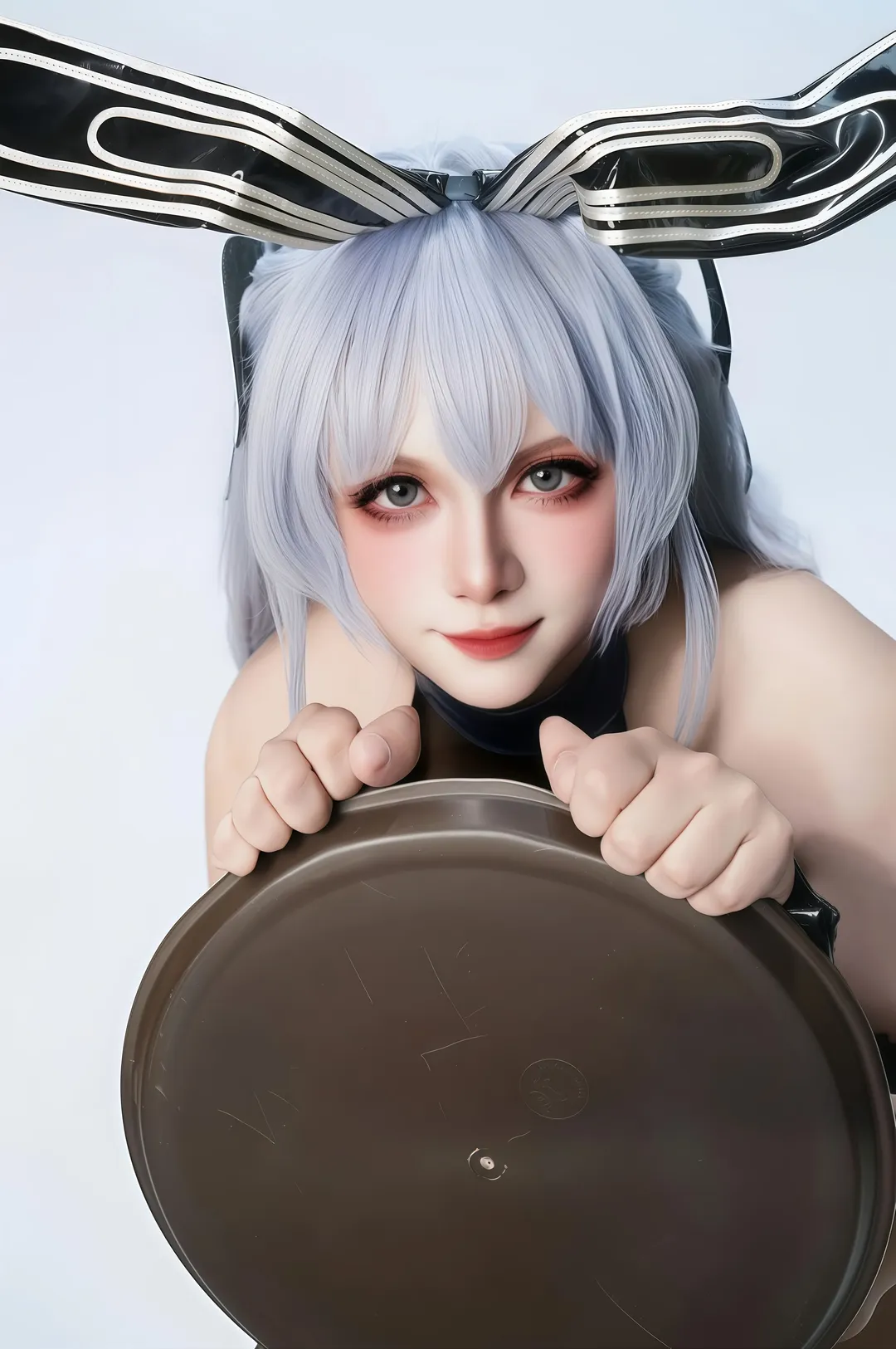 碧蓝航线, 棚拍正片, 银发cosplay, 花园cos, 兔女郎cos - 第1张