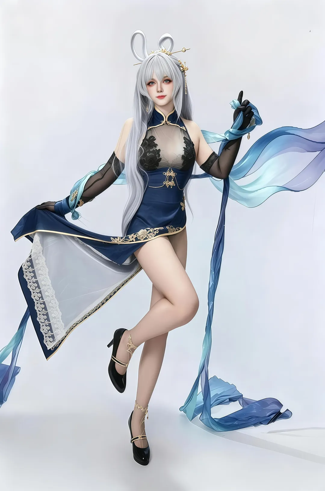 碧蓝航线, cos正片, 二次元cosplay, 旗袍造型, 花园cos - 第1张