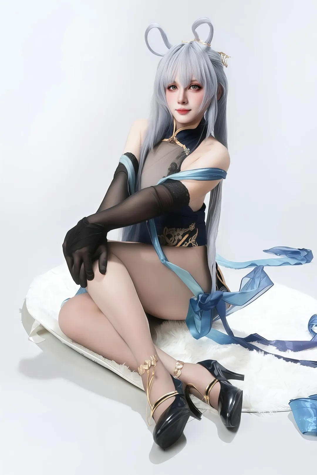 碧蓝航线, cos正片, 二次元cosplay, 旗袍造型, 花园cos - 第12张
