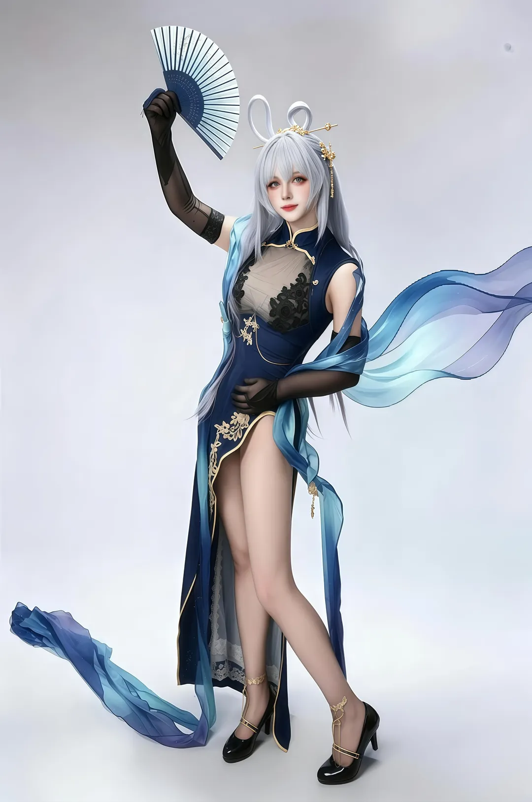 碧蓝航线, cos正片, 二次元cosplay, 旗袍造型, 花园cos - 第2张
