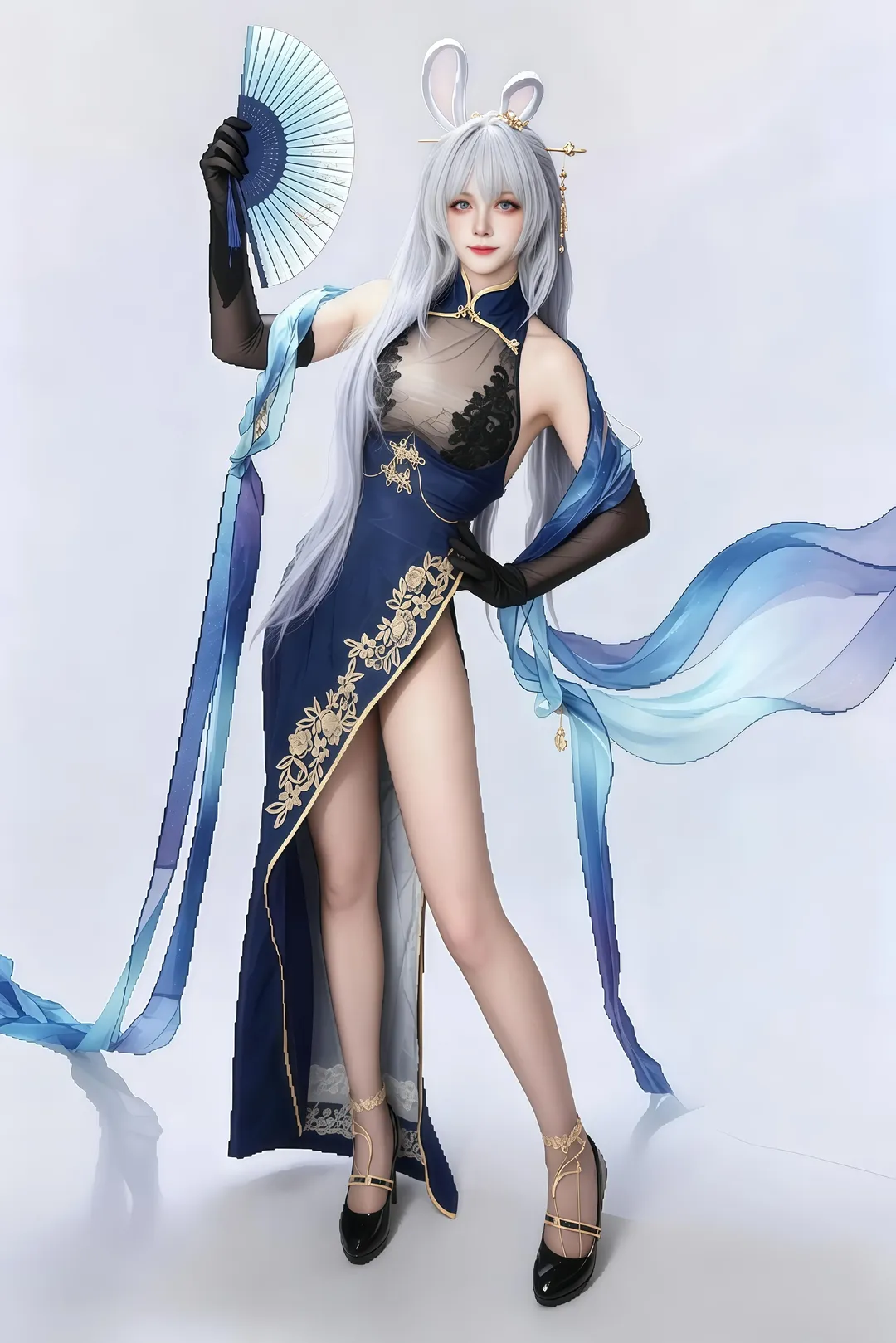 碧蓝航线, cos正片, 二次元cosplay, 旗袍造型, 花园cos - 第6张