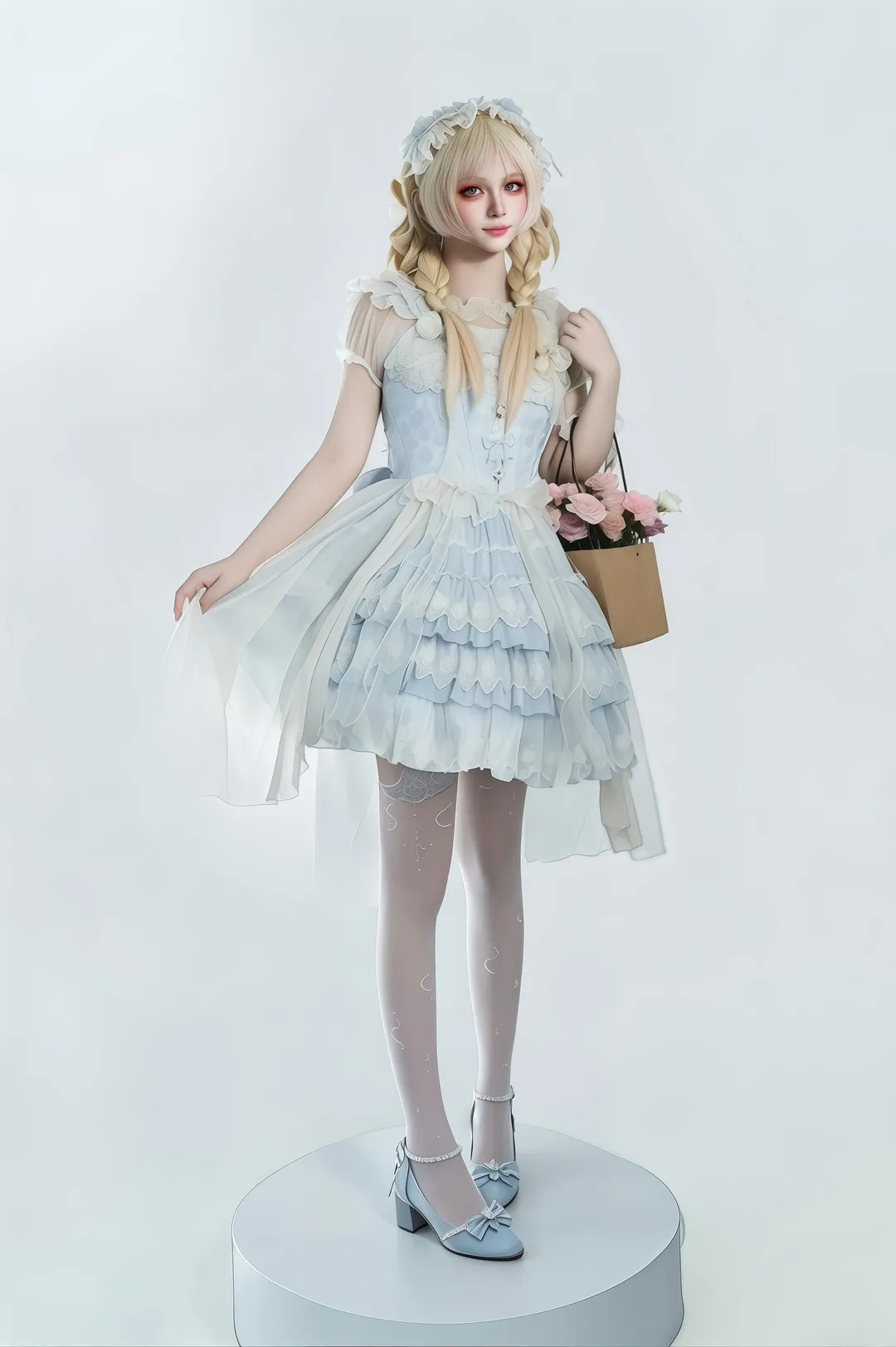 Cosplay, 二次元摄影, Lolita穿搭, 正片, 三坑少女 - 第12张