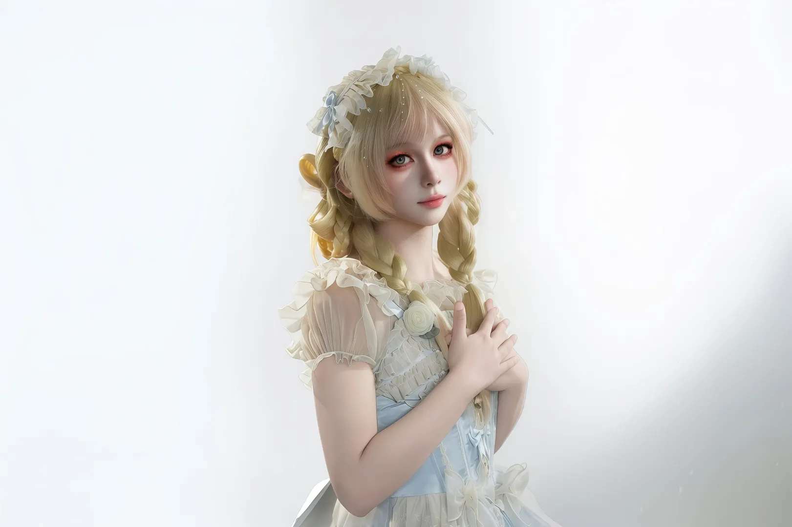 Cosplay, 二次元摄影, Lolita穿搭, 正片, 三坑少女 - 第3张
