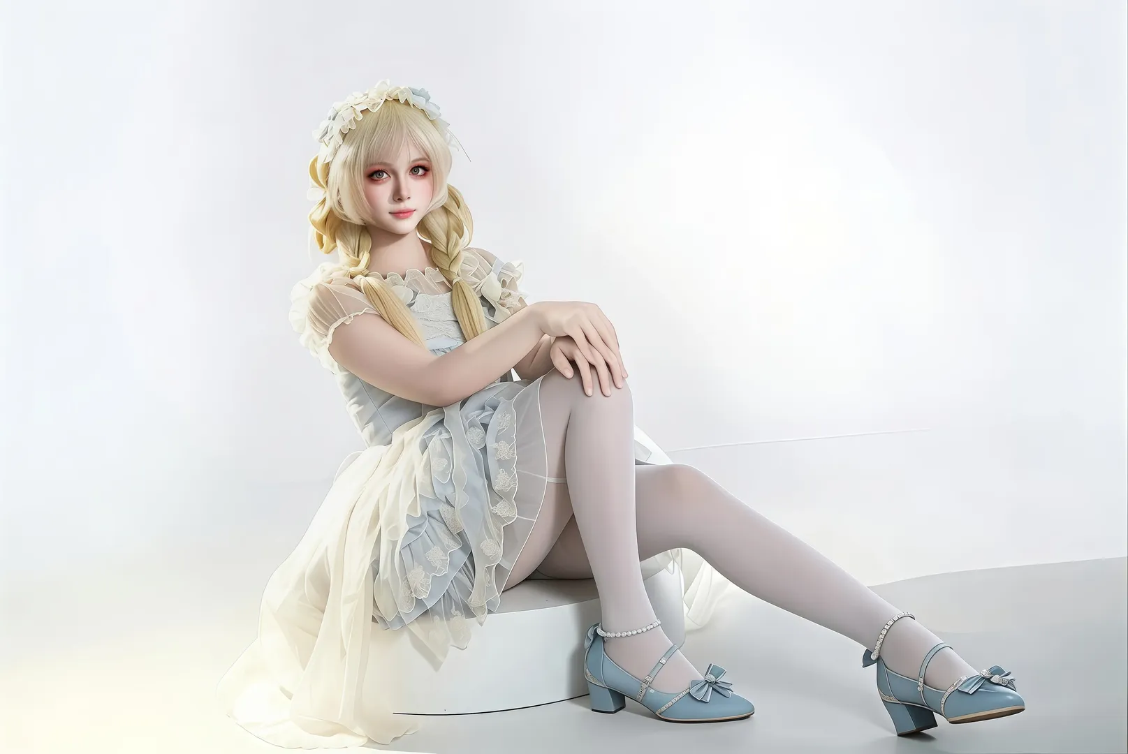 Cosplay, 二次元摄影, Lolita穿搭, 正片, 三坑少女