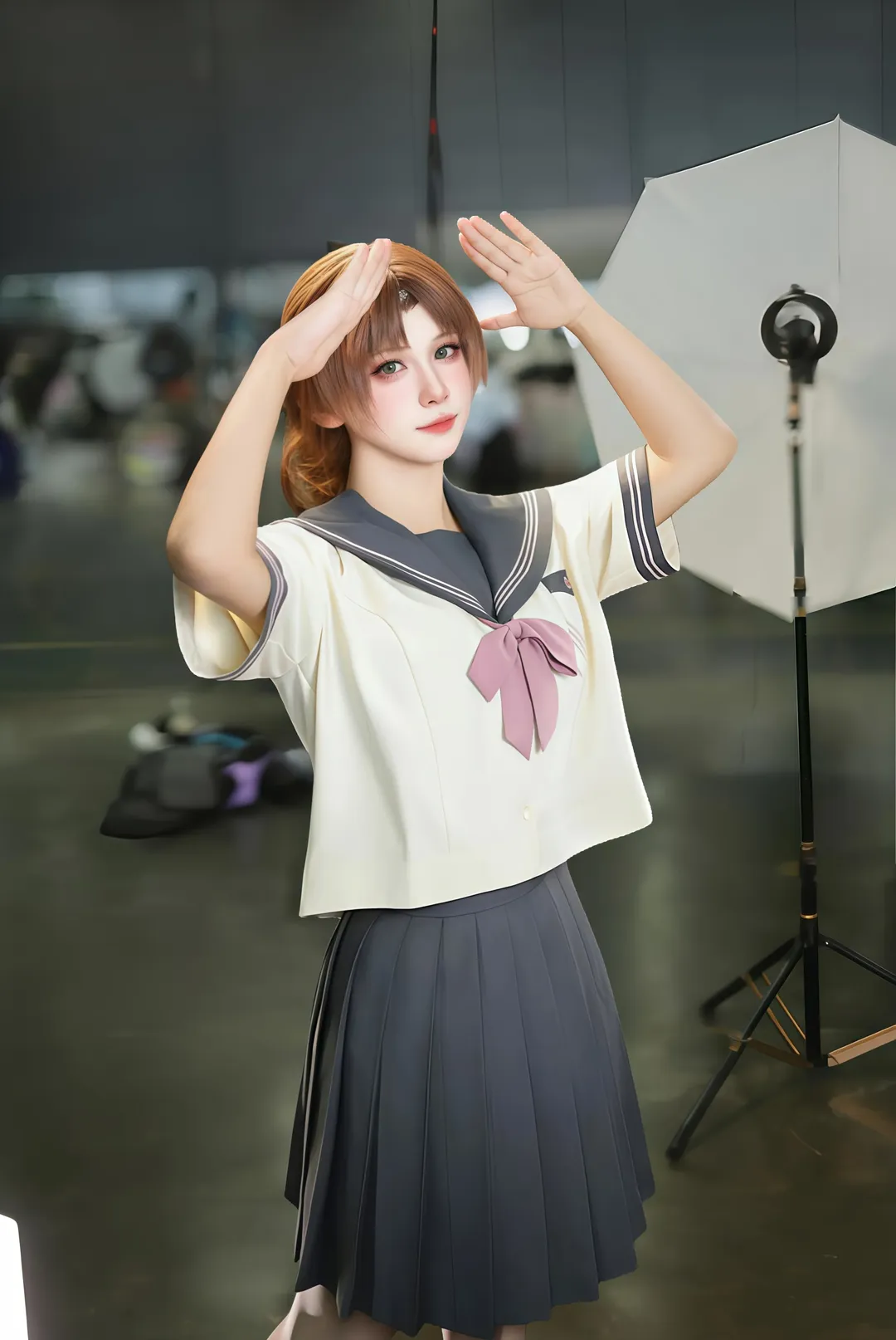 イベント写真, JK制服, 名探偵コナン, 遠山和葉コスプレ, 長沙モカアニメ展 - 1枚目
