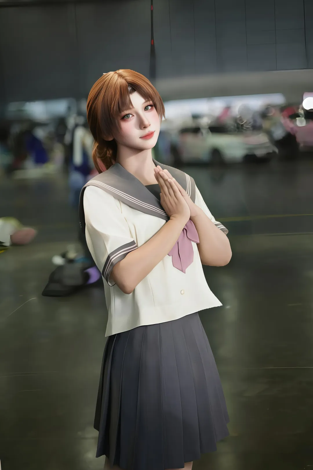 イベント写真, JK制服, 名探偵コナン, 遠山和葉コスプレ, 長沙モカアニメ展 - 6枚目