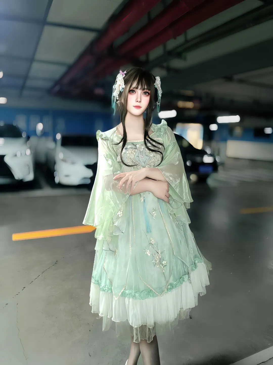 二次元コスプレ, 中国風写真, コスプレ日常, 中華風ロリータ, 漢服ロリィタ コーデ - 7枚目
