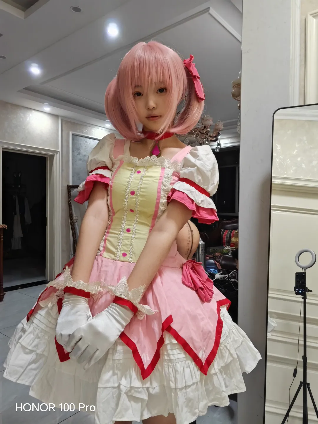 鹿目まどか コスプレ, 魔法少女まどか☆マギカ, コスプレコーディネート, ピンク髪ツインテール, レトロコスプレ - 1枚目