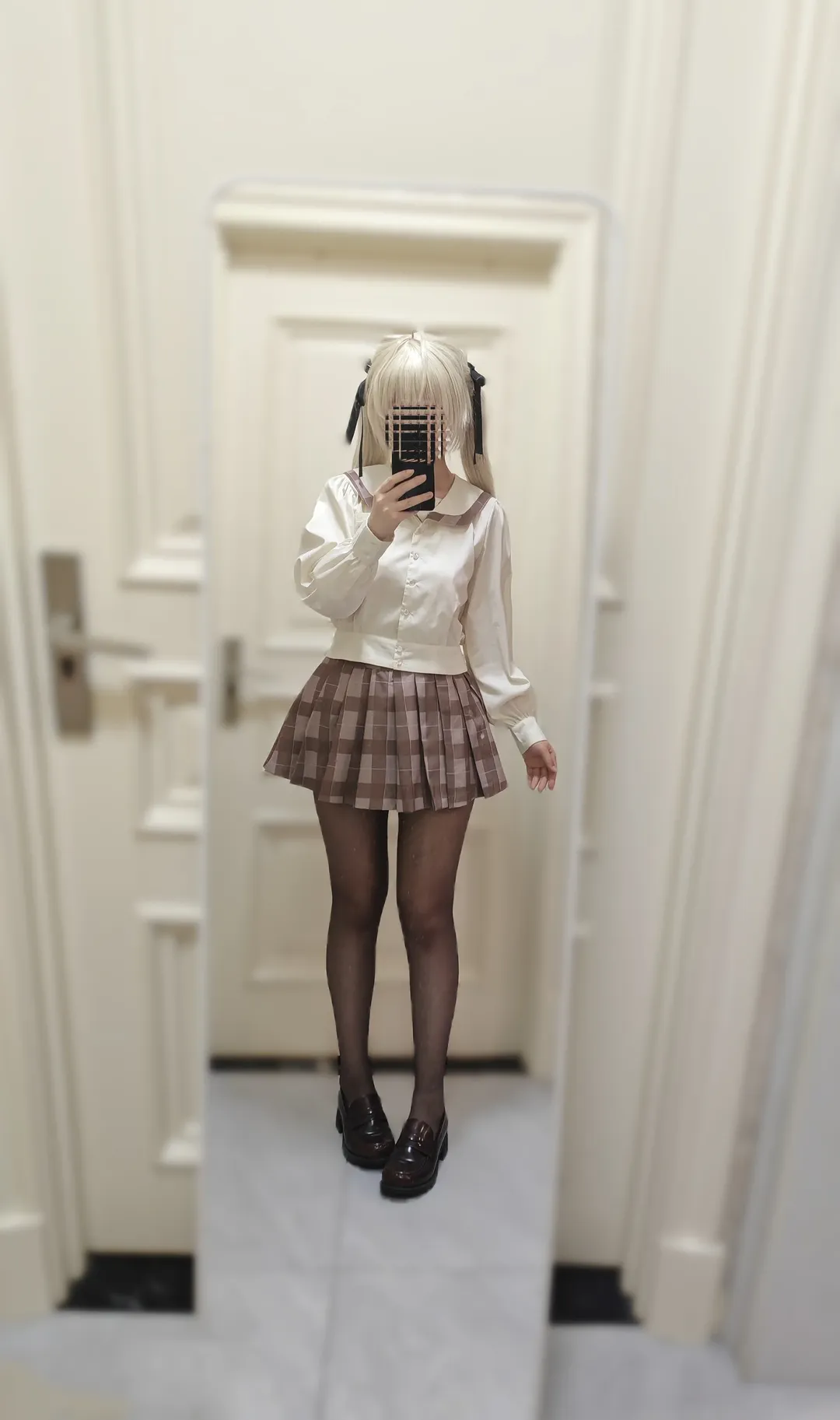 春日野穹cos, 缘之空, cosplay分享, 范特西家, JK穿搭